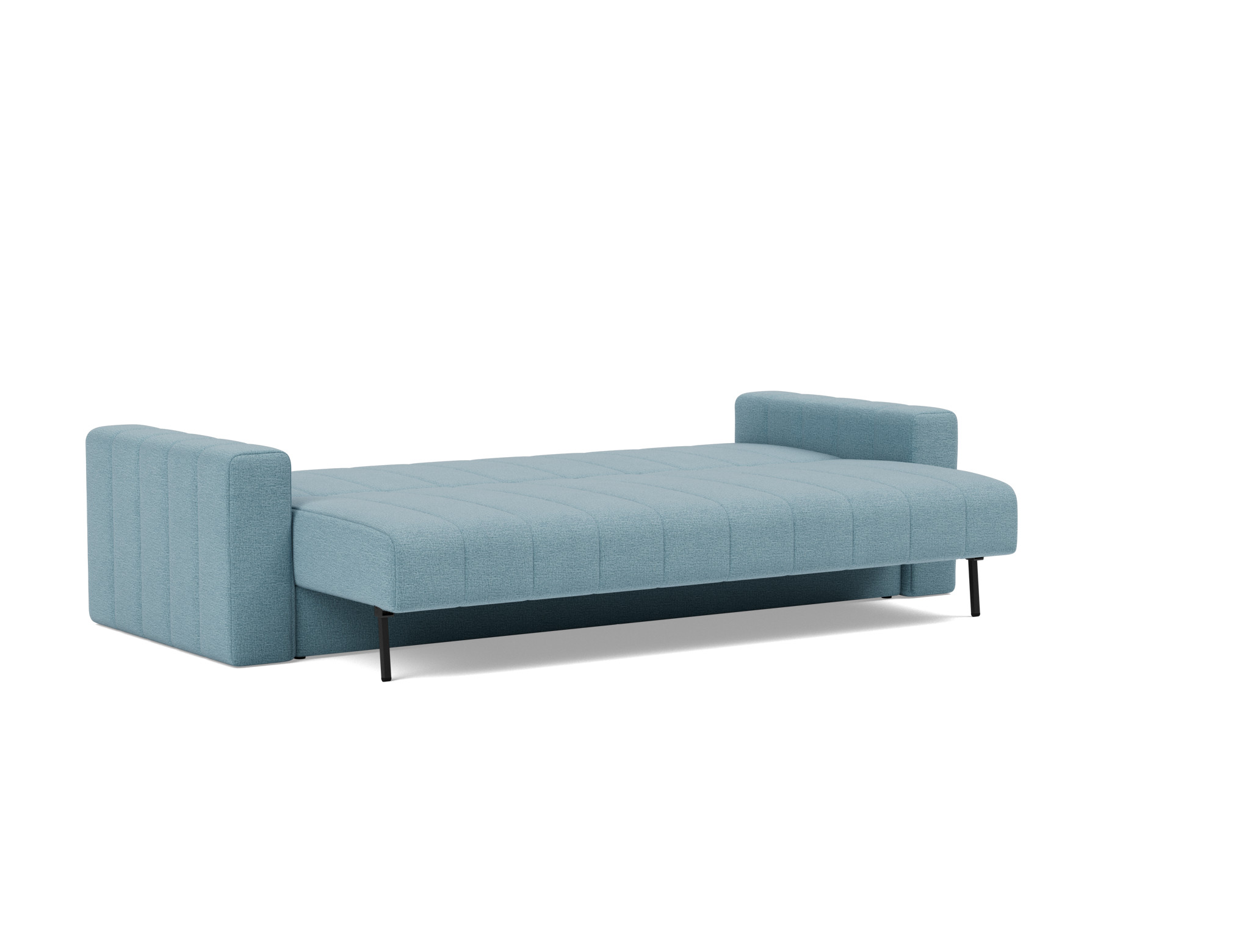 Schlafsofa Akello mit Armlehnen Flachgewebe Mixed Dance 525-Light-Blue