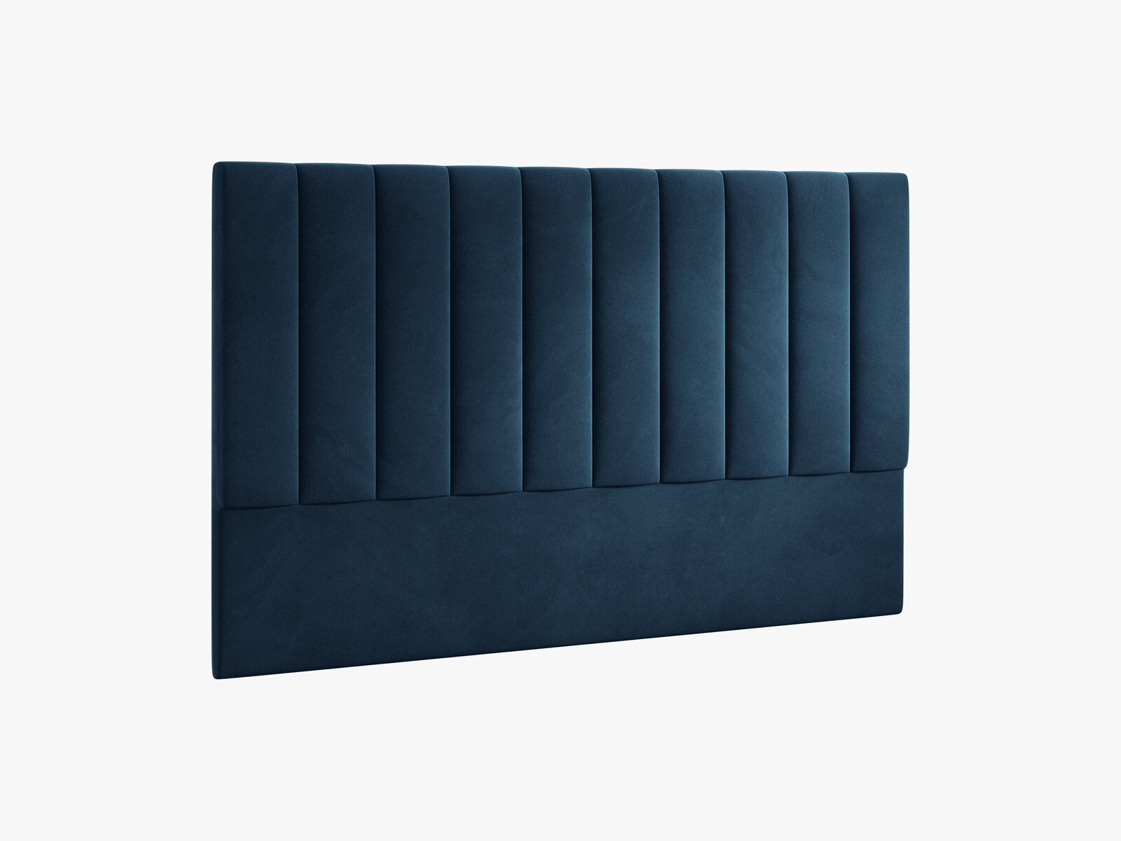 Micadoni Marl Polster-Kopfteil Samt Magic Velvet Marineblau 200x120