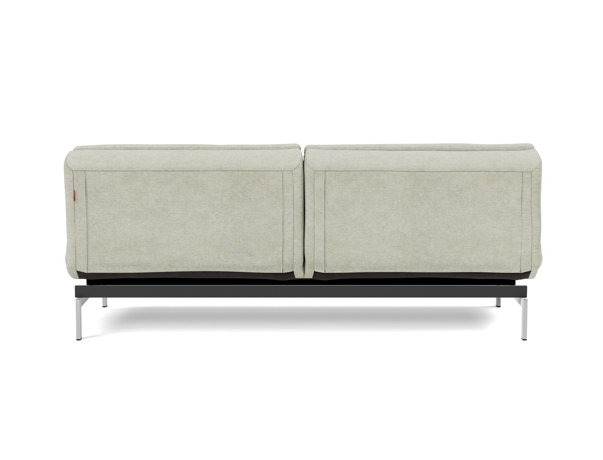 Schlafsofa Dublexo Flachgewebe Avella 280-Sand Beine Chrom