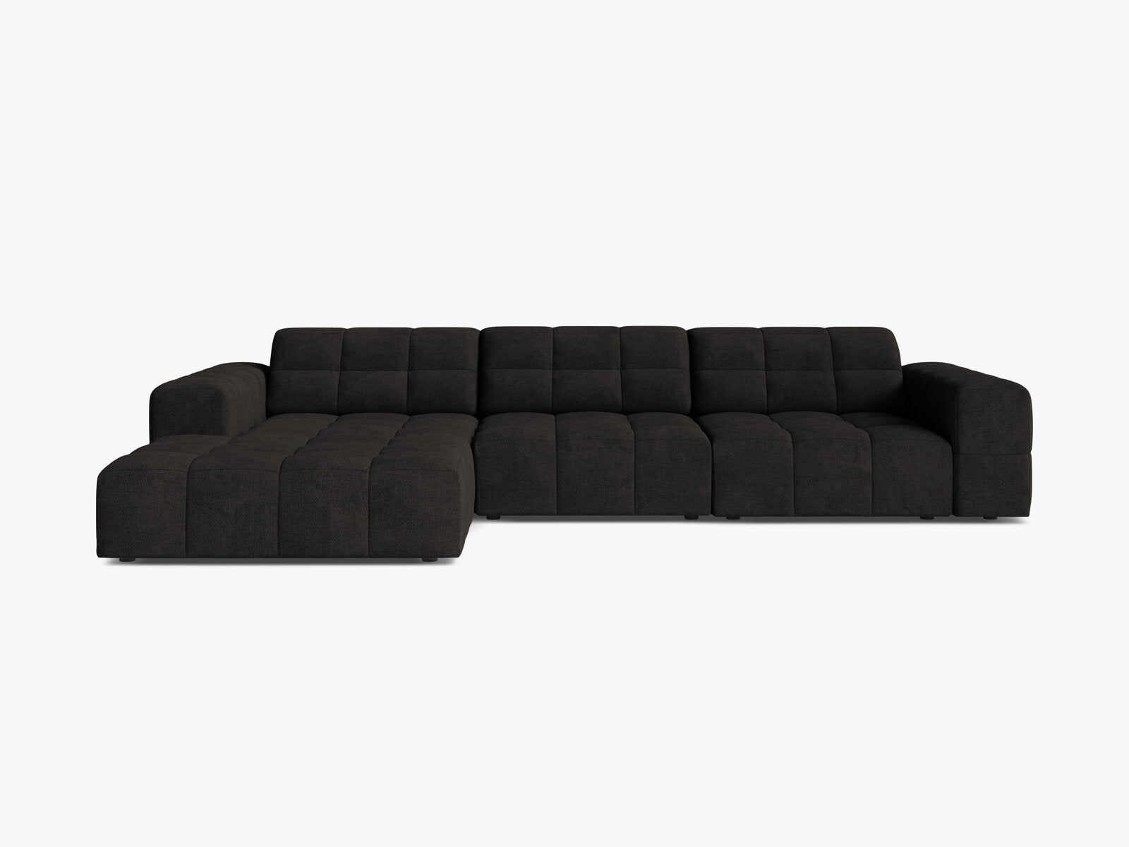 Micadoni Ecksofa Jennifer 4-Sitzer Links Chenille Eden Anthrazit