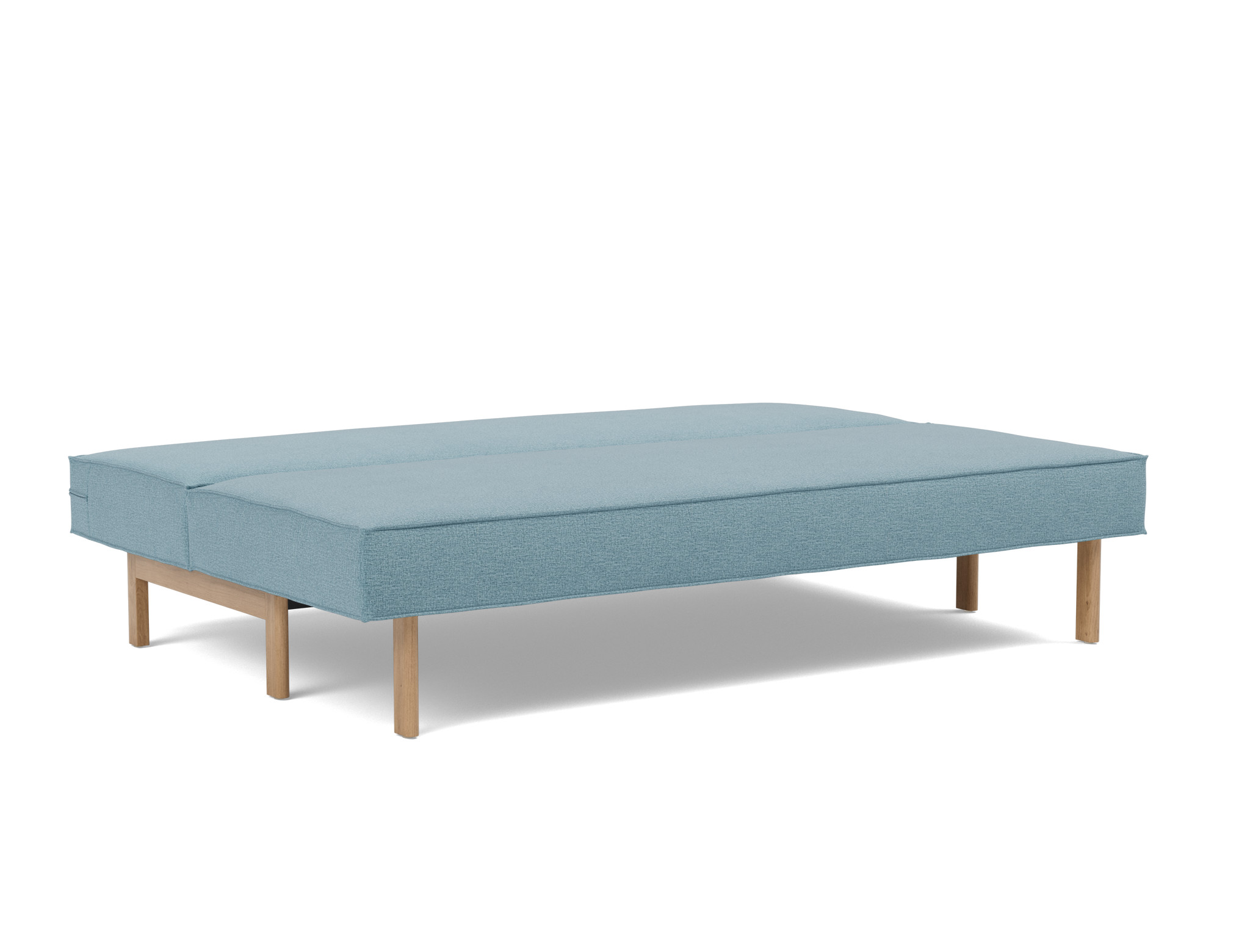 Schlafsofa Sly Flachgewebe Mixed Dance 525-Light-Blue Beine Eiche
