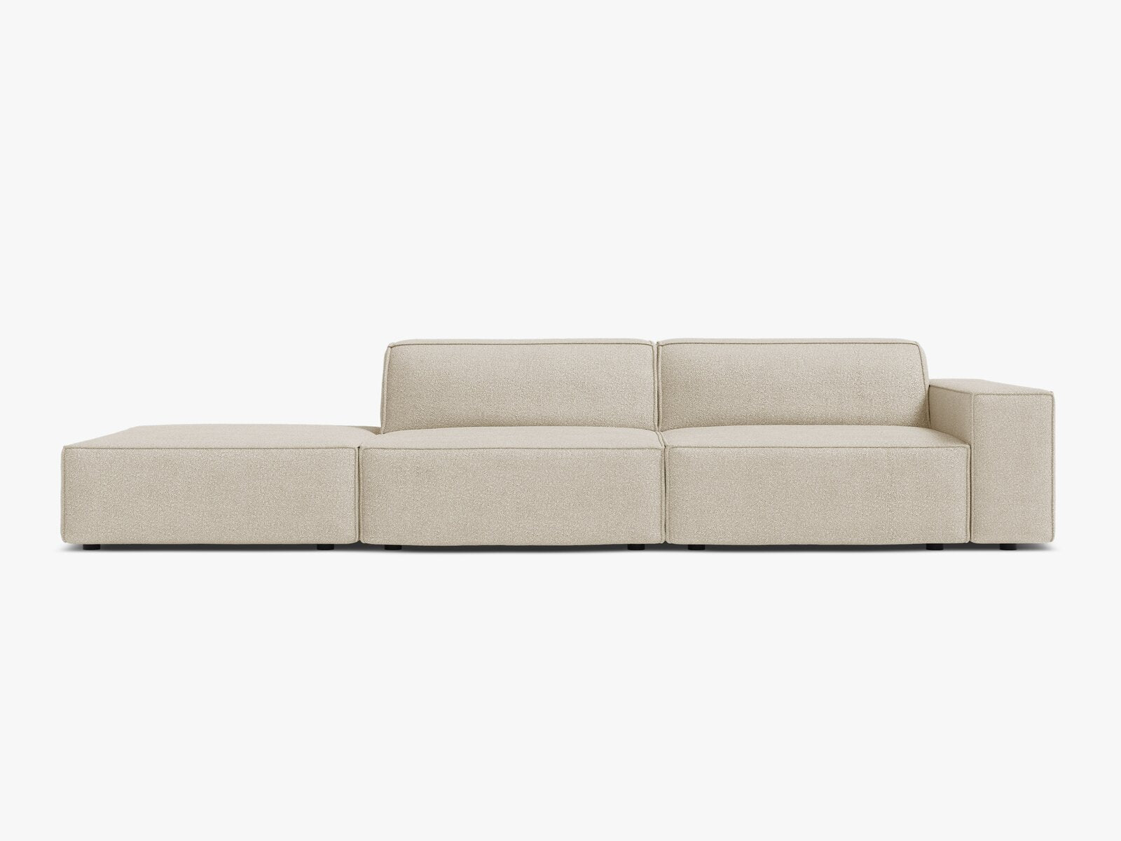 Micadoni Sofa Jodie 3-Sitzer Links Boucle Baloo Beige