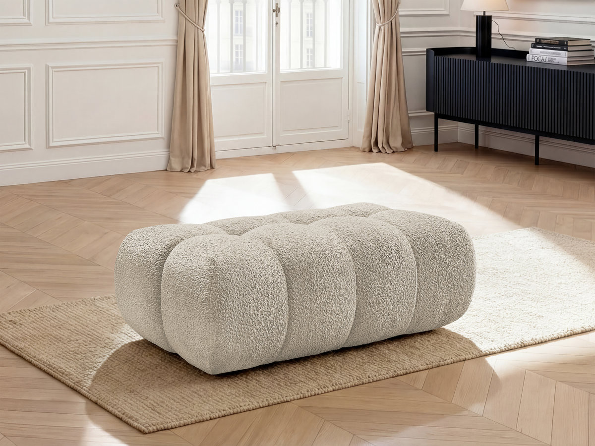 Bobochic Jaya Pouf Chenille Beige
