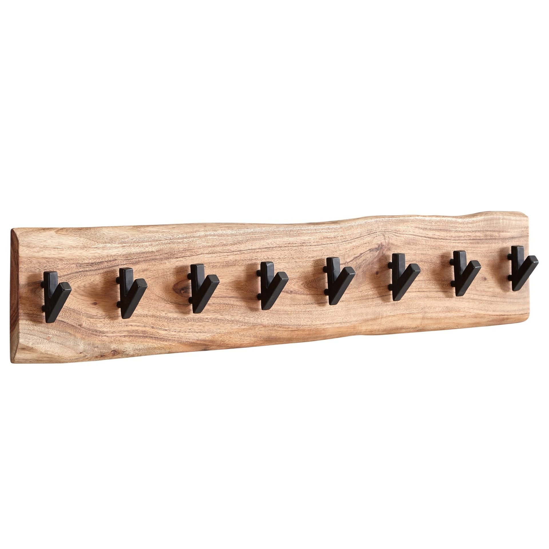 Wandgarderobe Runde Akazie Massivholz Braun 90 × 9 × 19 cm