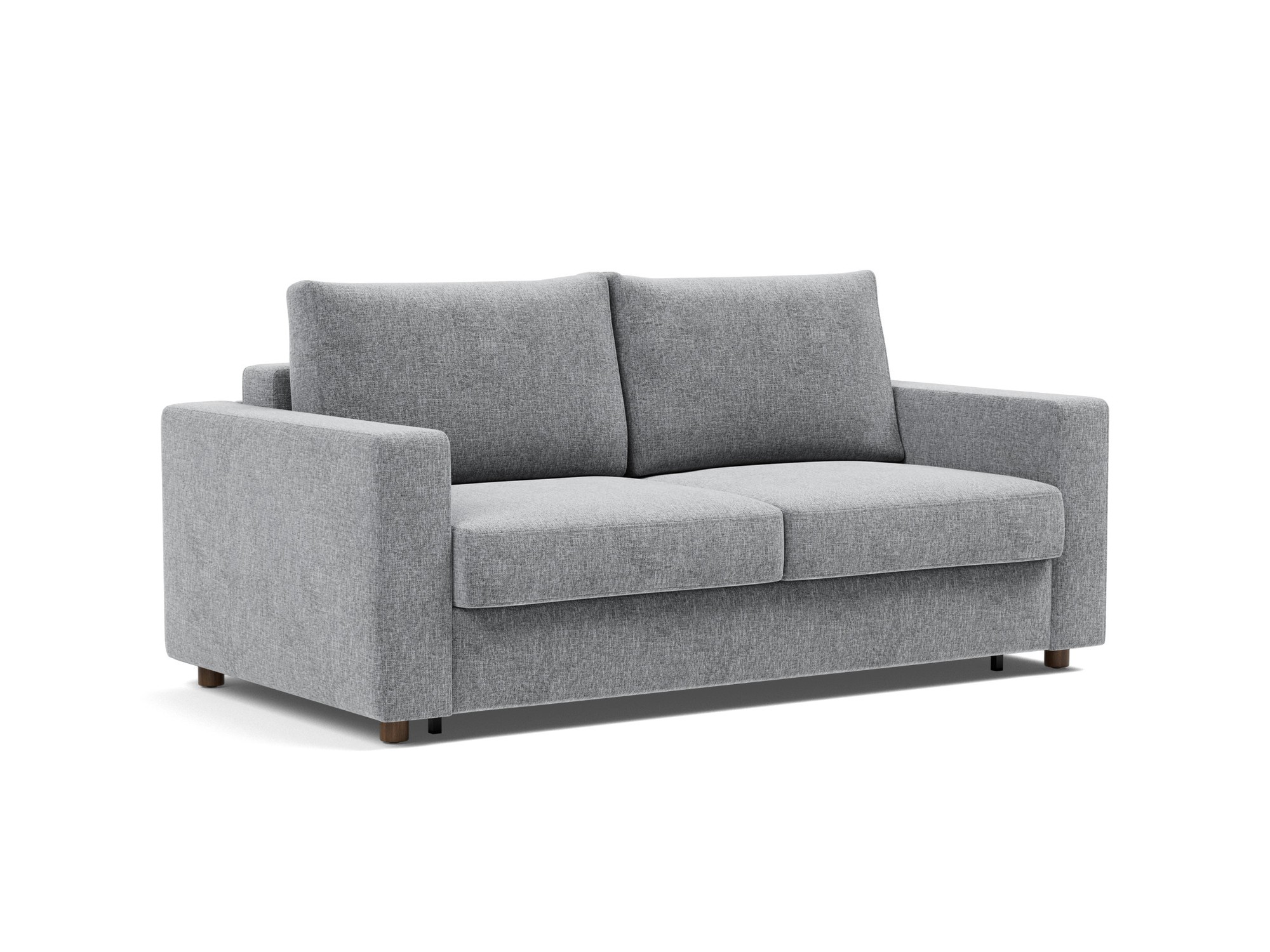Schlafsofa Neah mit Standard-Armlehnen 160 Strukturierter Stoff Twist 565-Granite