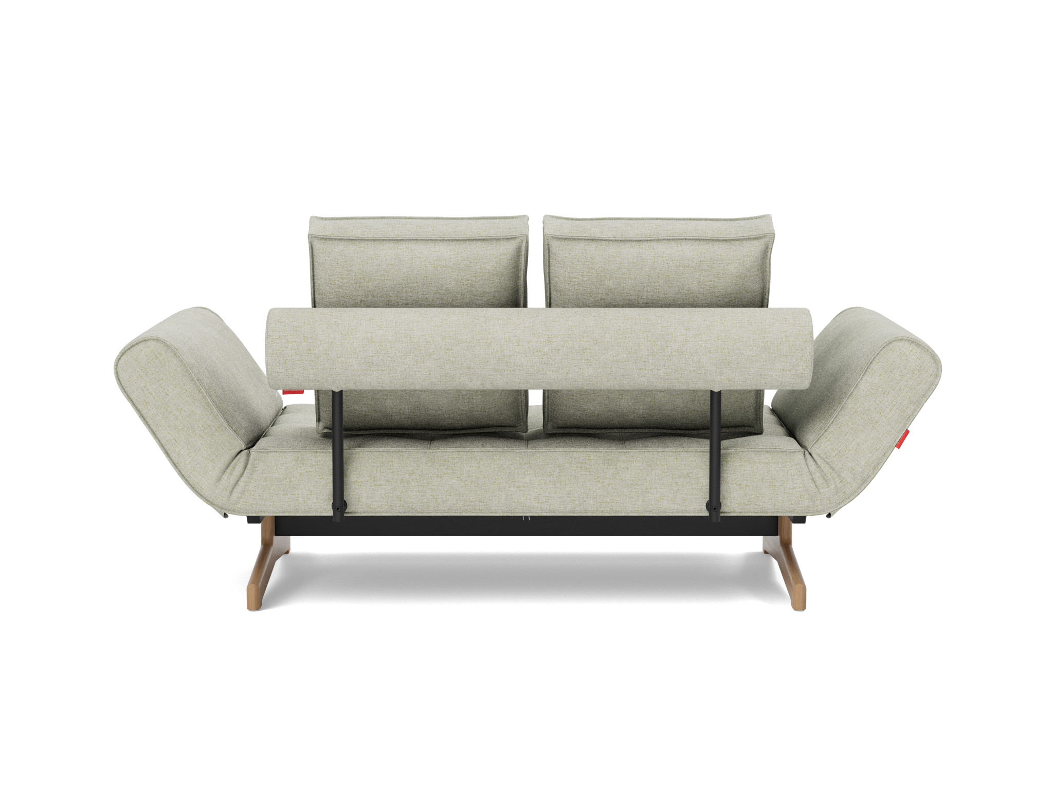 Tagesbett Ghia Flachgewebe Avella 280-Sand Beine Eiche