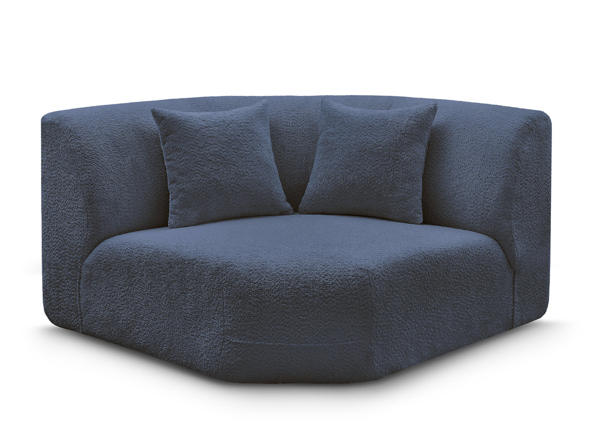 Bobochic Anda Sofa 2-Sitzer Chenille Dunkelblau