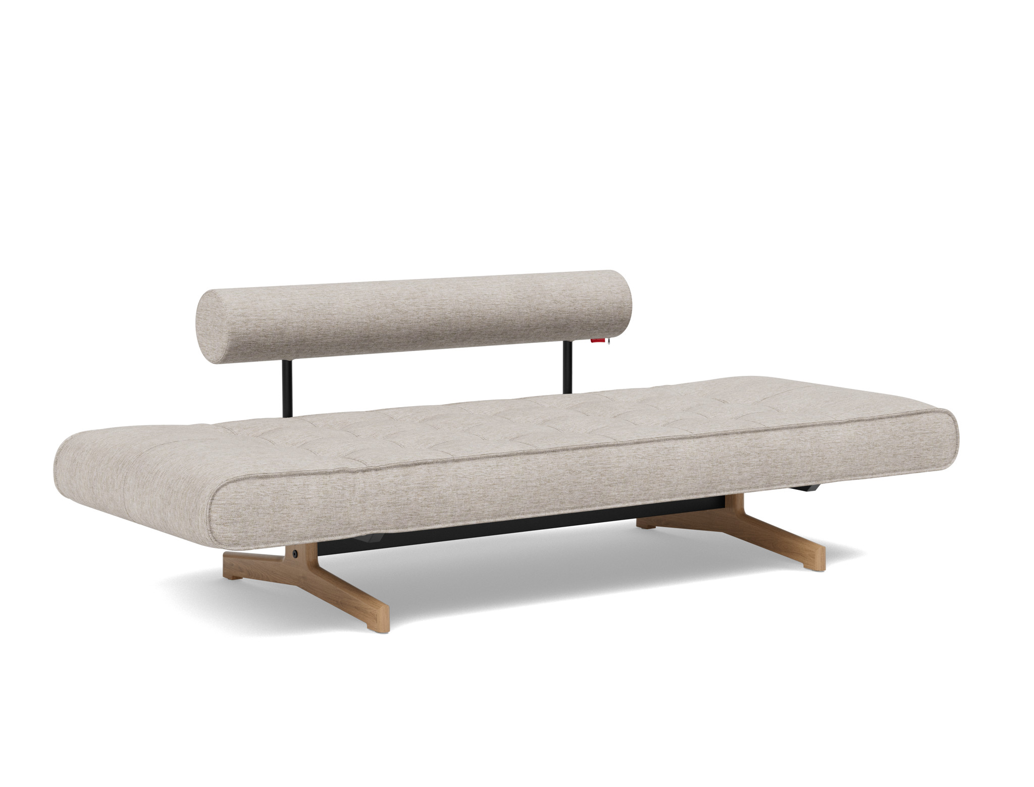 Tagesbett Ghia Chenille Yuveno 471-Sand Beine Eiche