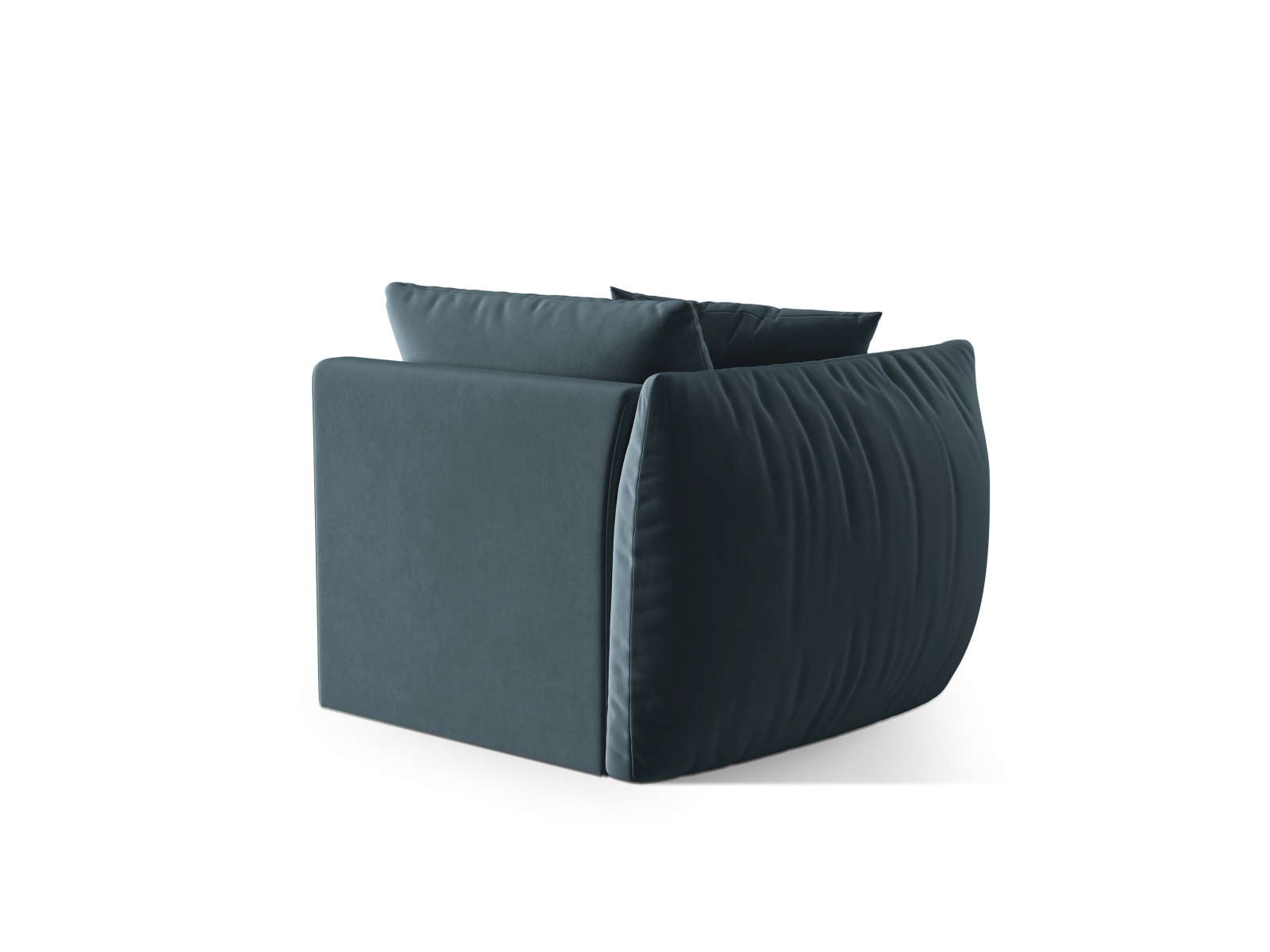 Micadoni Eckmodul Groß Chris 1-Sitzer Links Samt Pastellblau