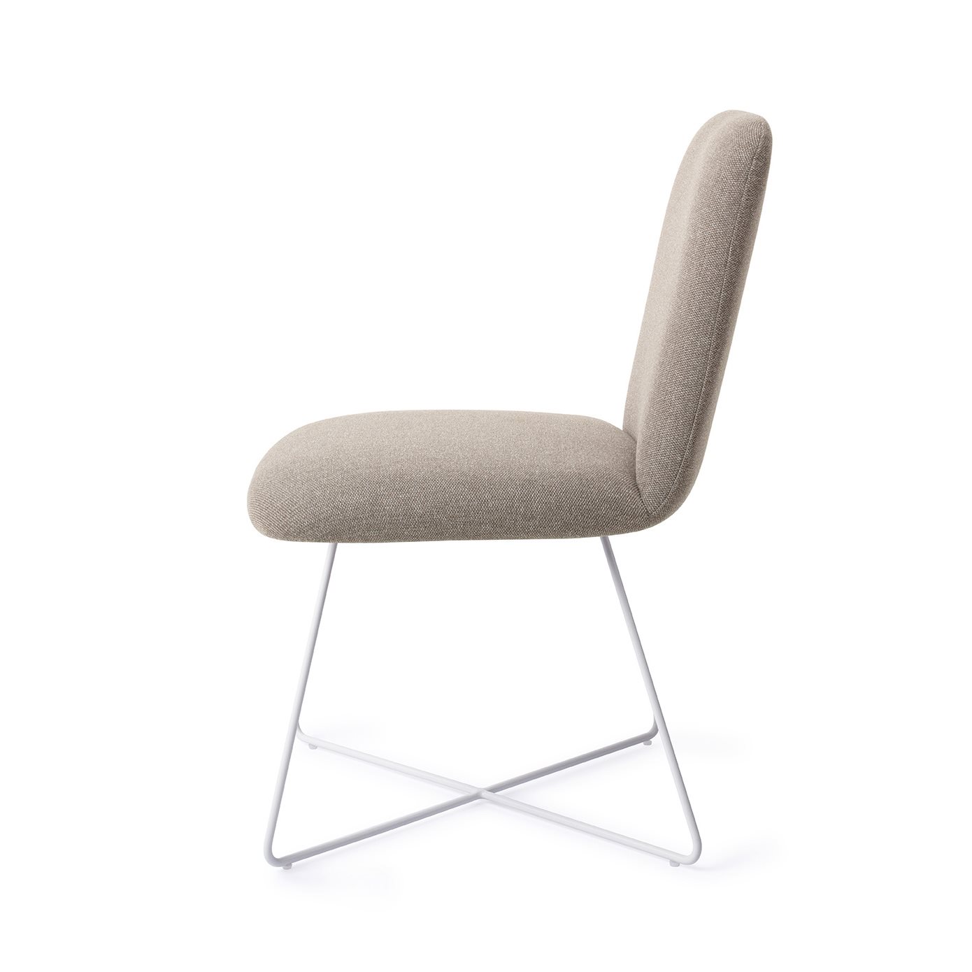 Jesper Home Esszimmerstuhl Taiwa Foggy-Fusion Cross Weiß