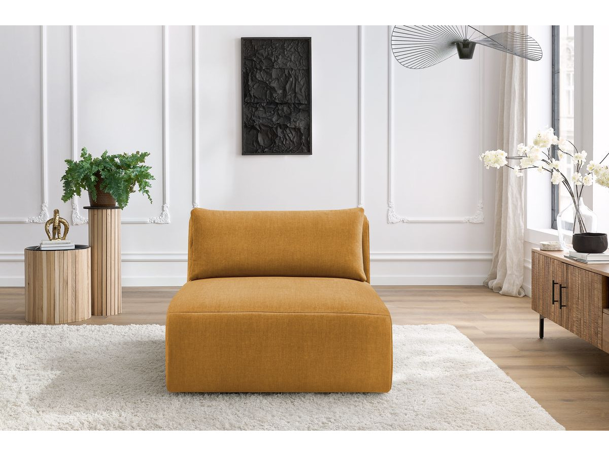 Bobochic Jeanne Sofamodul 1-Sitzer Samt Gelb