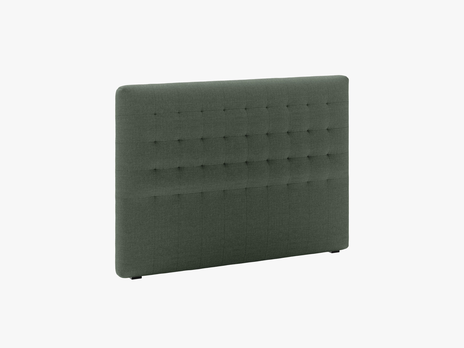 Micadoni Nova Samtiger Kopfteil 120 cm (H 95 cm) Strukturierter Stoff Liberty Moosgrün 140x95