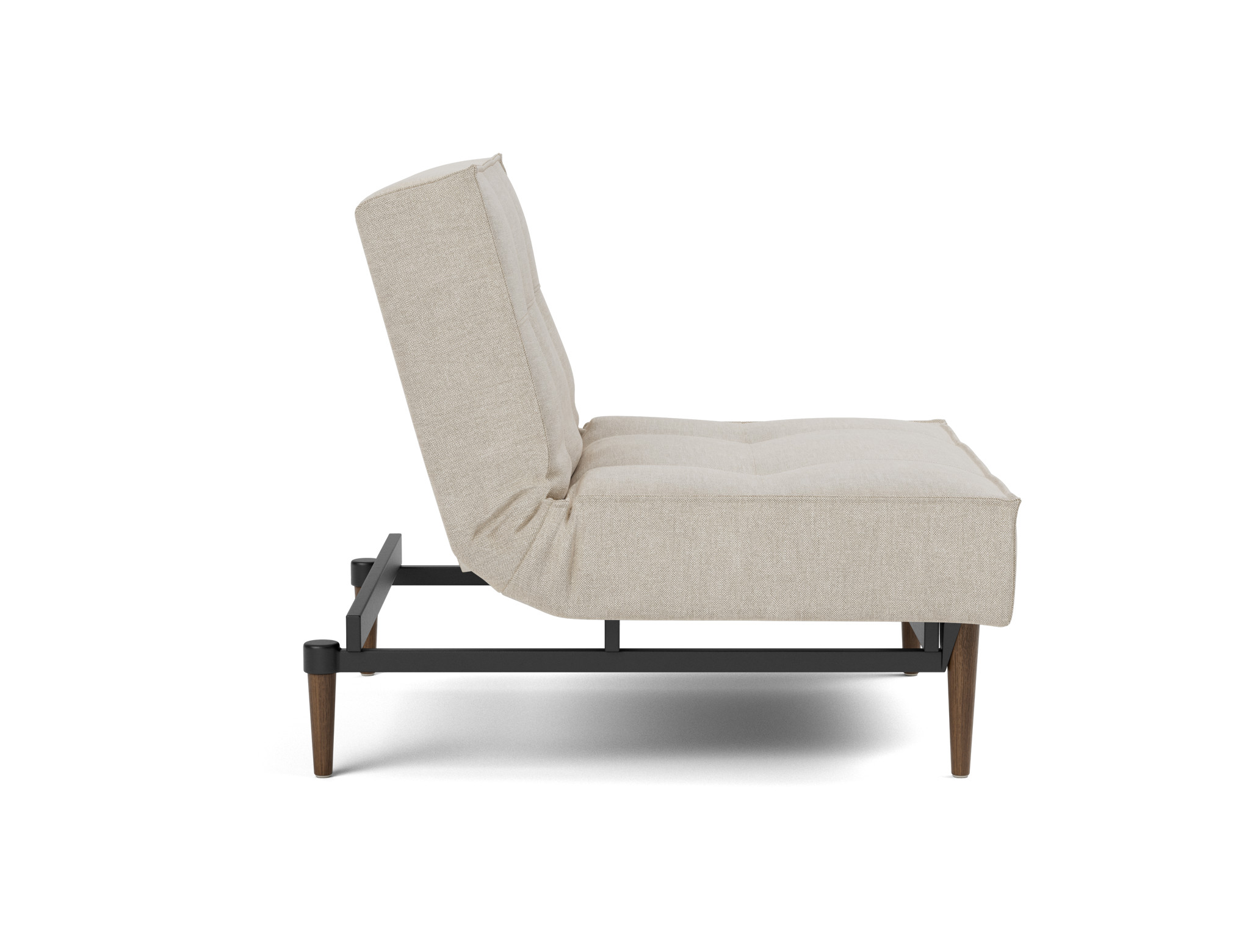 Sessel Splitback Flachgewebe Phobos 586-Latte Beine Styletto Eiche dunkel