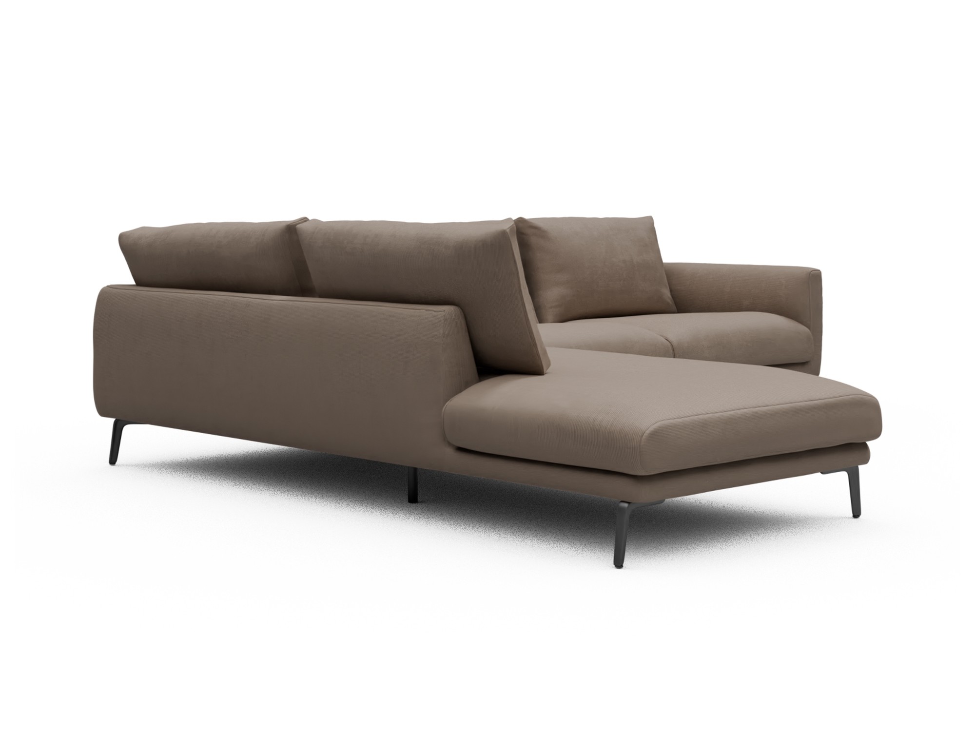 Skandi Home Ecksofa Karl Relax-Ecke links mit 2,5-Sitzer Cordufine-Biege moebelfaktor