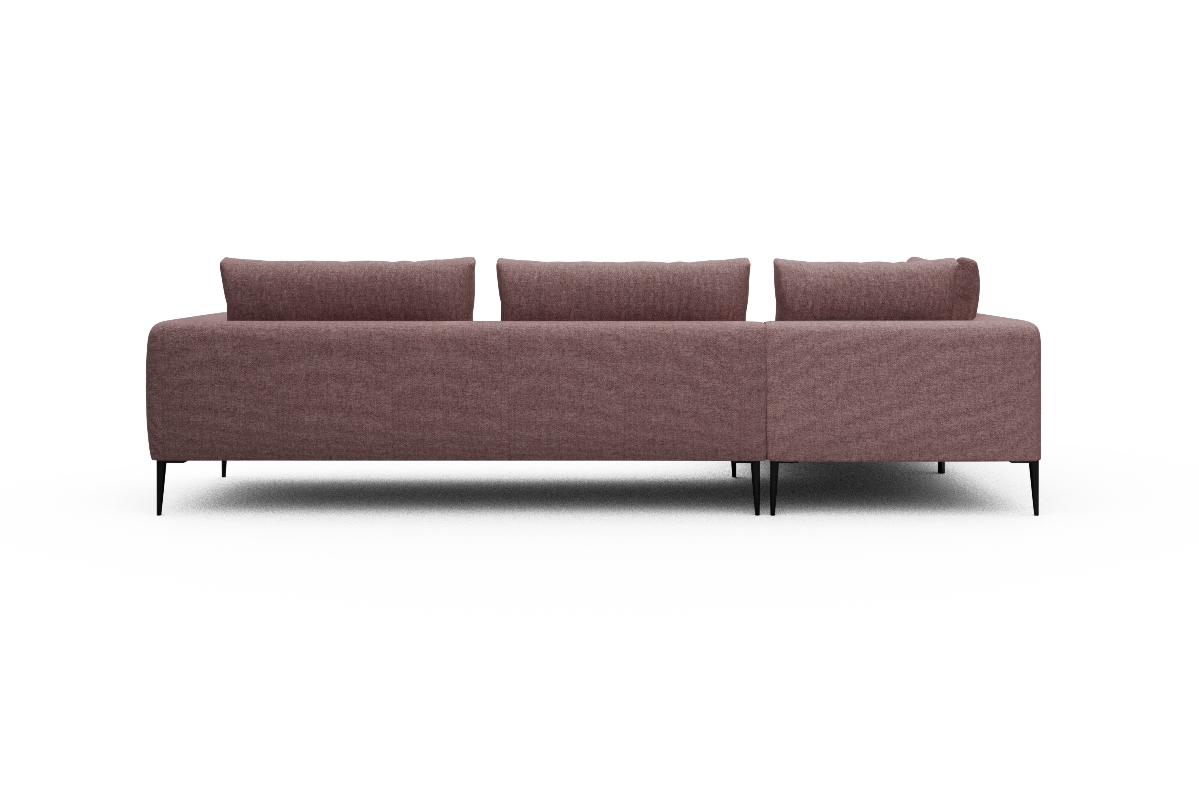 Ecksofa Paul Relax-Ecke rechts mit 3-Sitzer Sama-Flamingo