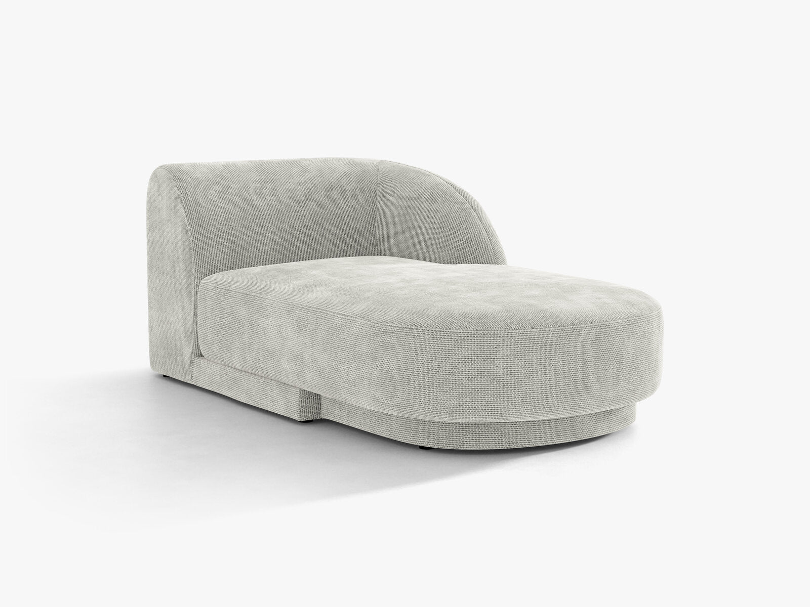 Micadoni Modul Miley 2-Sitzer Rechts Chenille Eden Silber