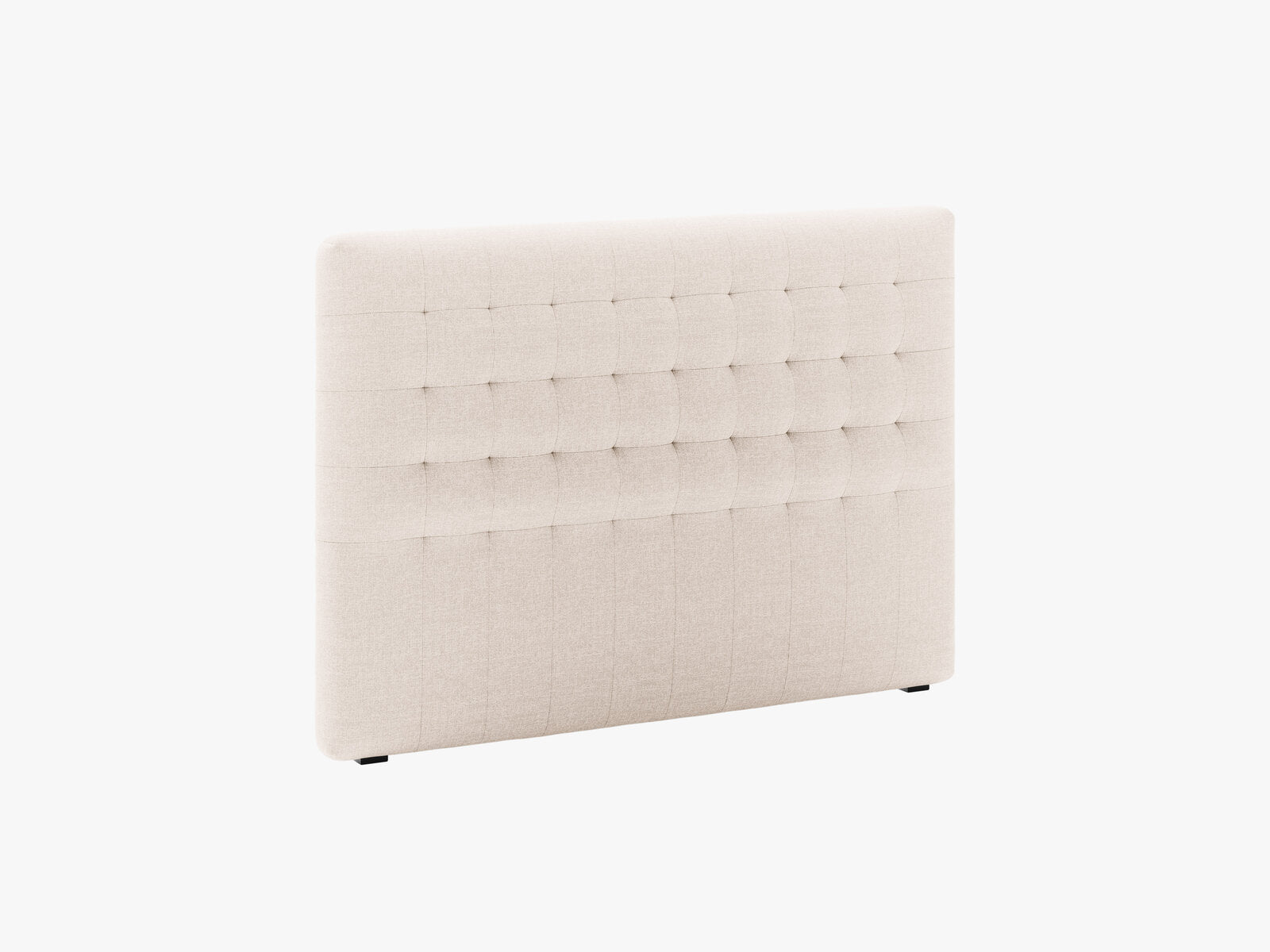 Micadoni Nova Samtiger Kopfteil 120 cm (H 95 cm) Strukturierter Stoff Liberty Beige 140x95
