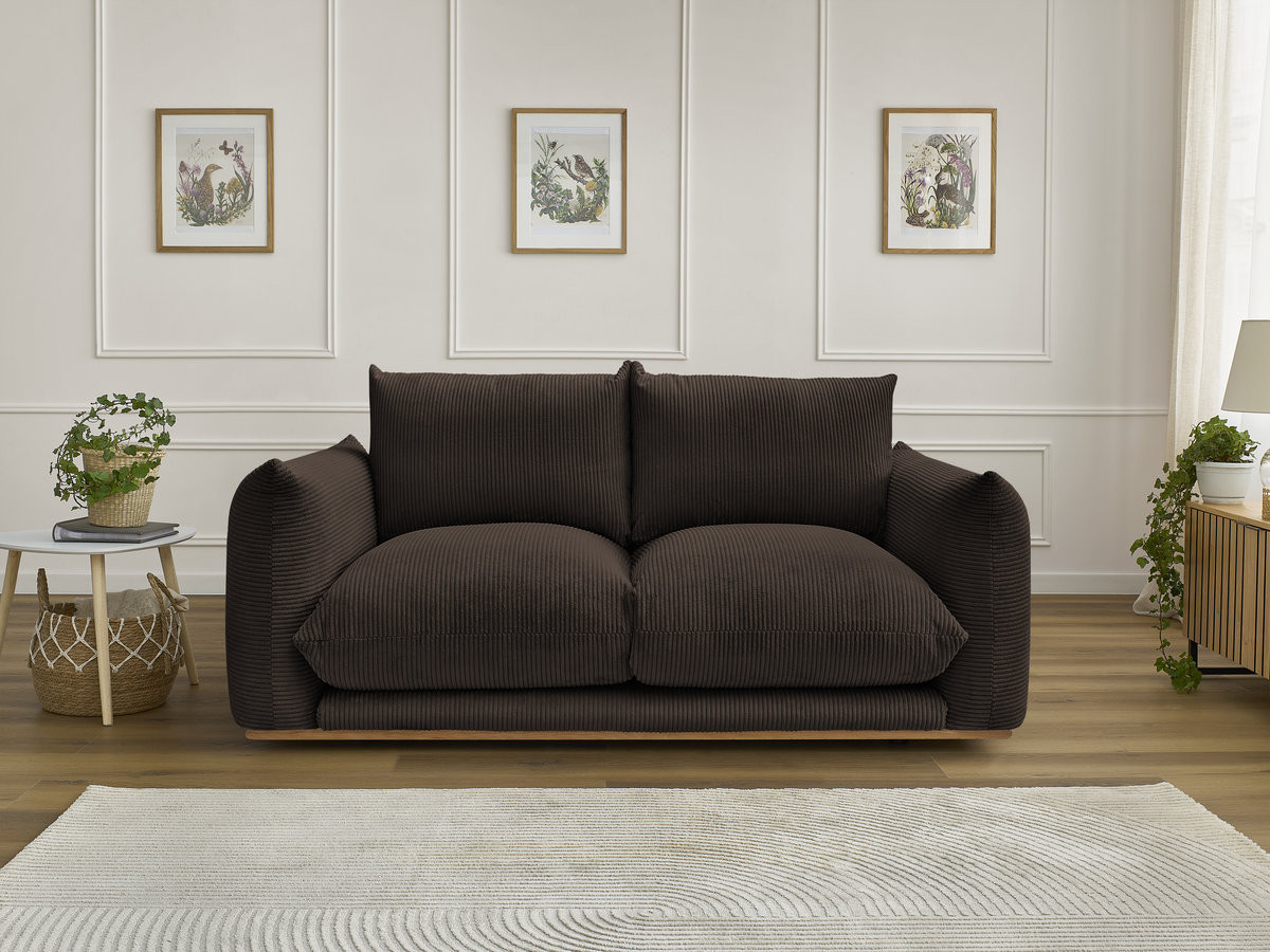 Bobochic Ernest Sofa 2-Sitzer Cordsamt Braun