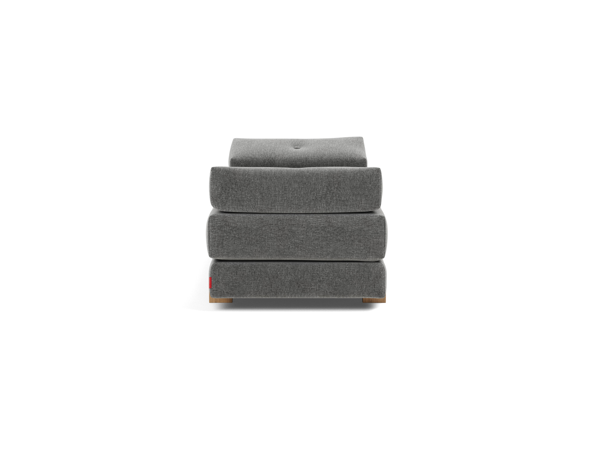 Tagesbett Sigmund Strukturierter Stoff Twist 563-Charcoal Beine Drip Eiche