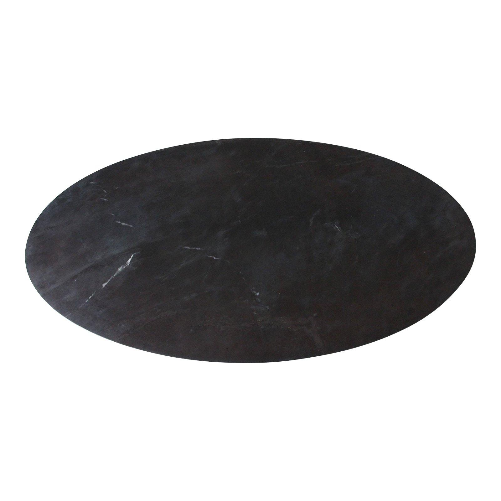 Raw Materials Ovaler Marmor-Couchtisch Schwarz 120x60x38cm