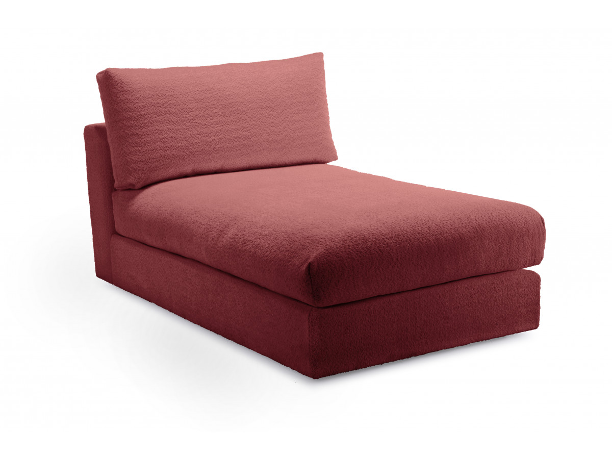 Bobochic Paris Méridienne-Modul Bouclé-Stoff Rot