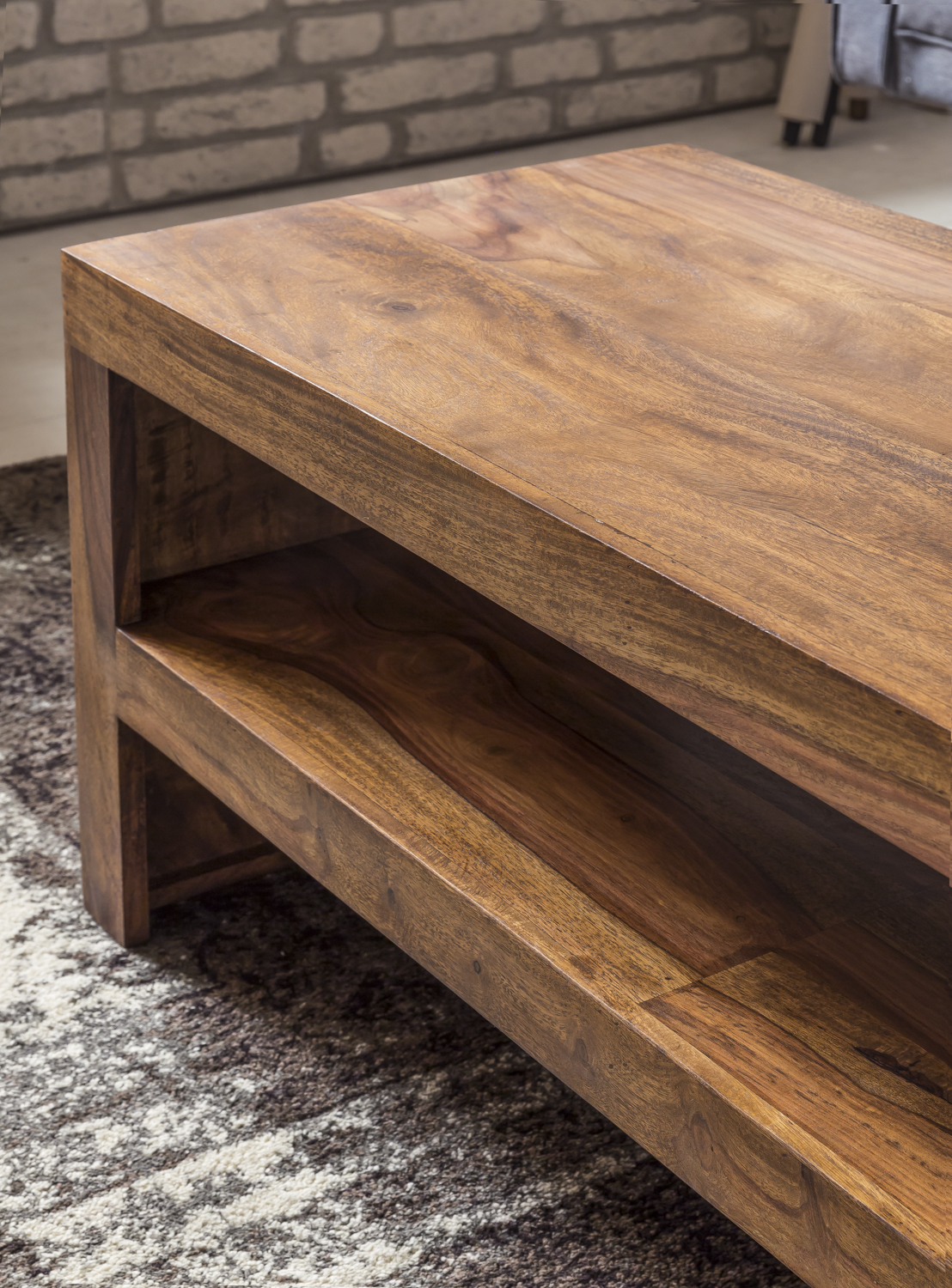 Couchtisch Alesund Sheesham Massivholz 110 × 45 × 45 cm