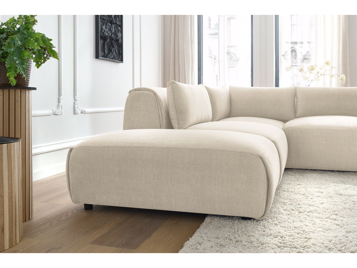 Bobochic Jeanne Ecksofa 271 × 300 cm Samt Beige