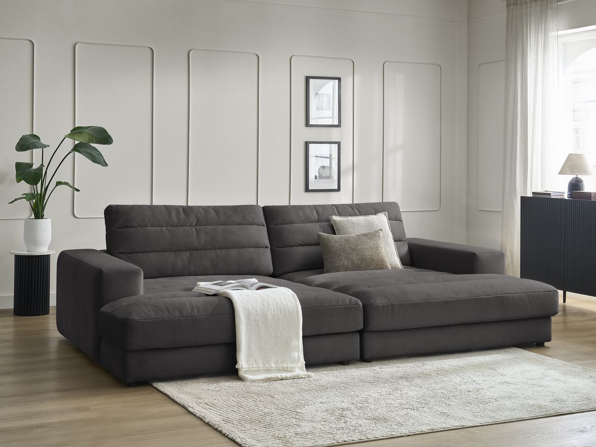 Bobochic Sierra Sofa 4-Sitzer Samt Schwarz