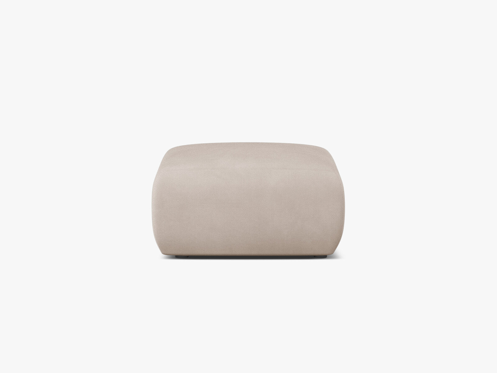Micadoni Hocker Molino Medium Strukturierter Stoff Rebel Beige