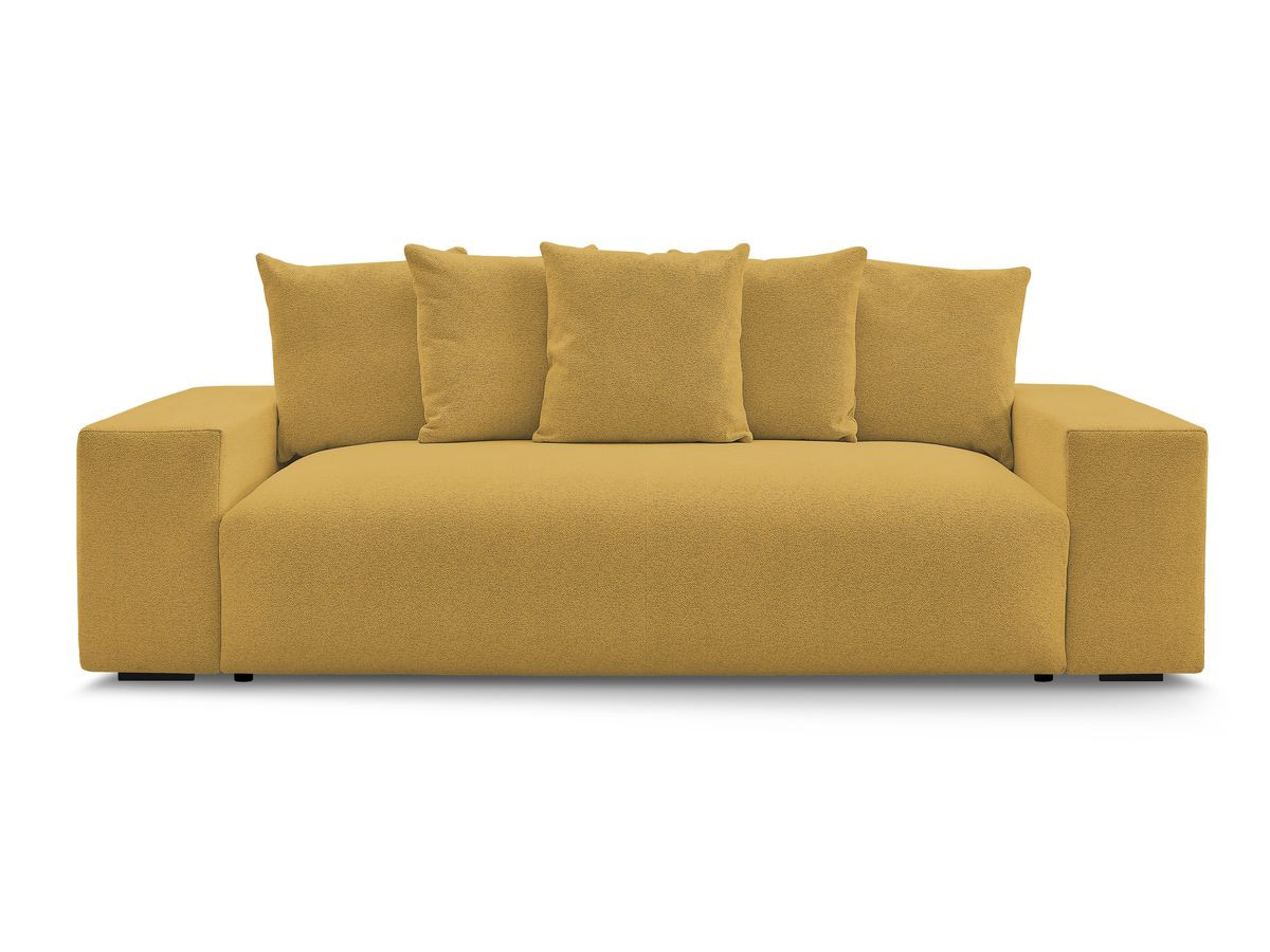 Bobochic Voltaire Sofa 3-Sitzer 280 × 124 cm Melange-Stoff Gelb