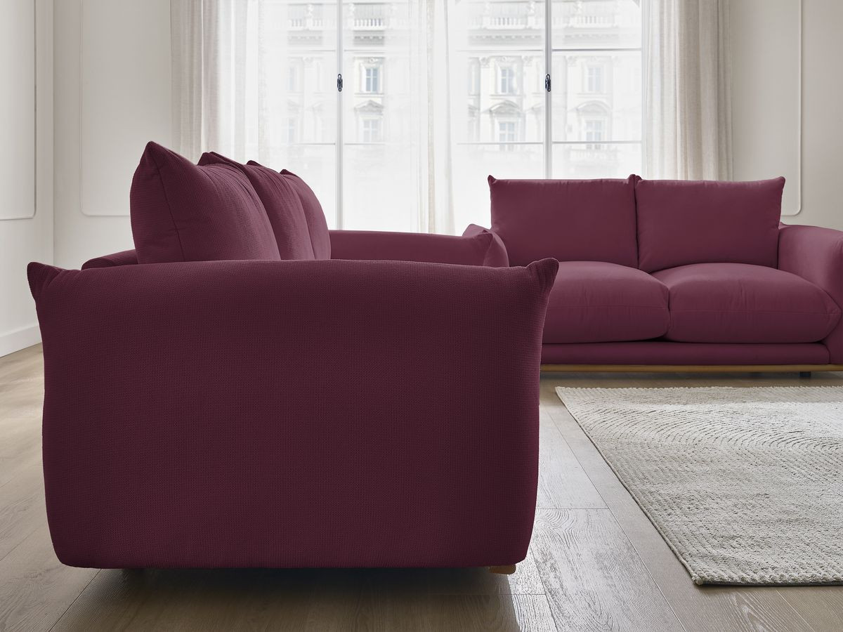 Bobochic Ernest Sofa 5-Sitzer Stoff Rot