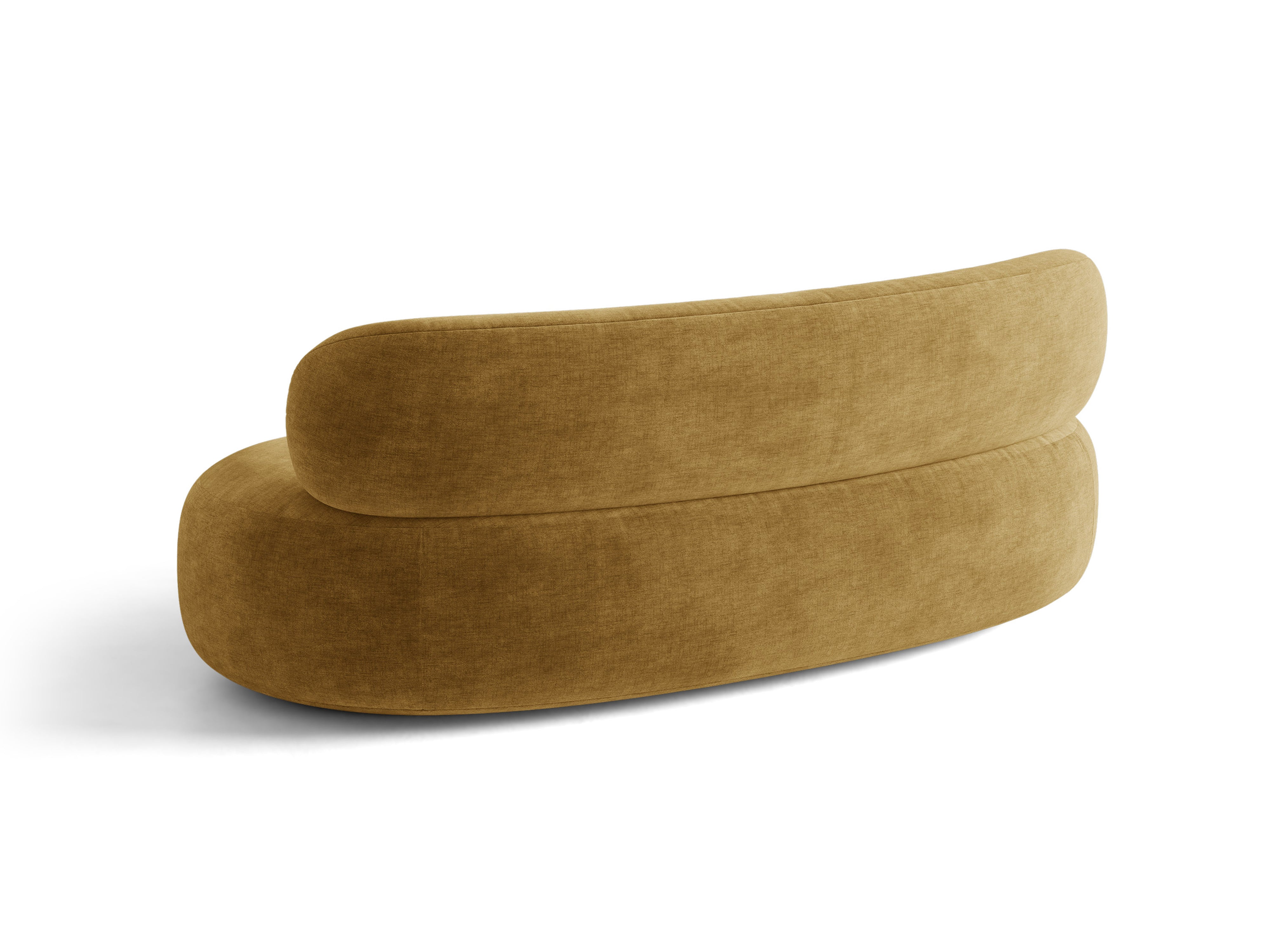 Micadoni Aura Sofa 3-Sitzer Chenille Golden Senf