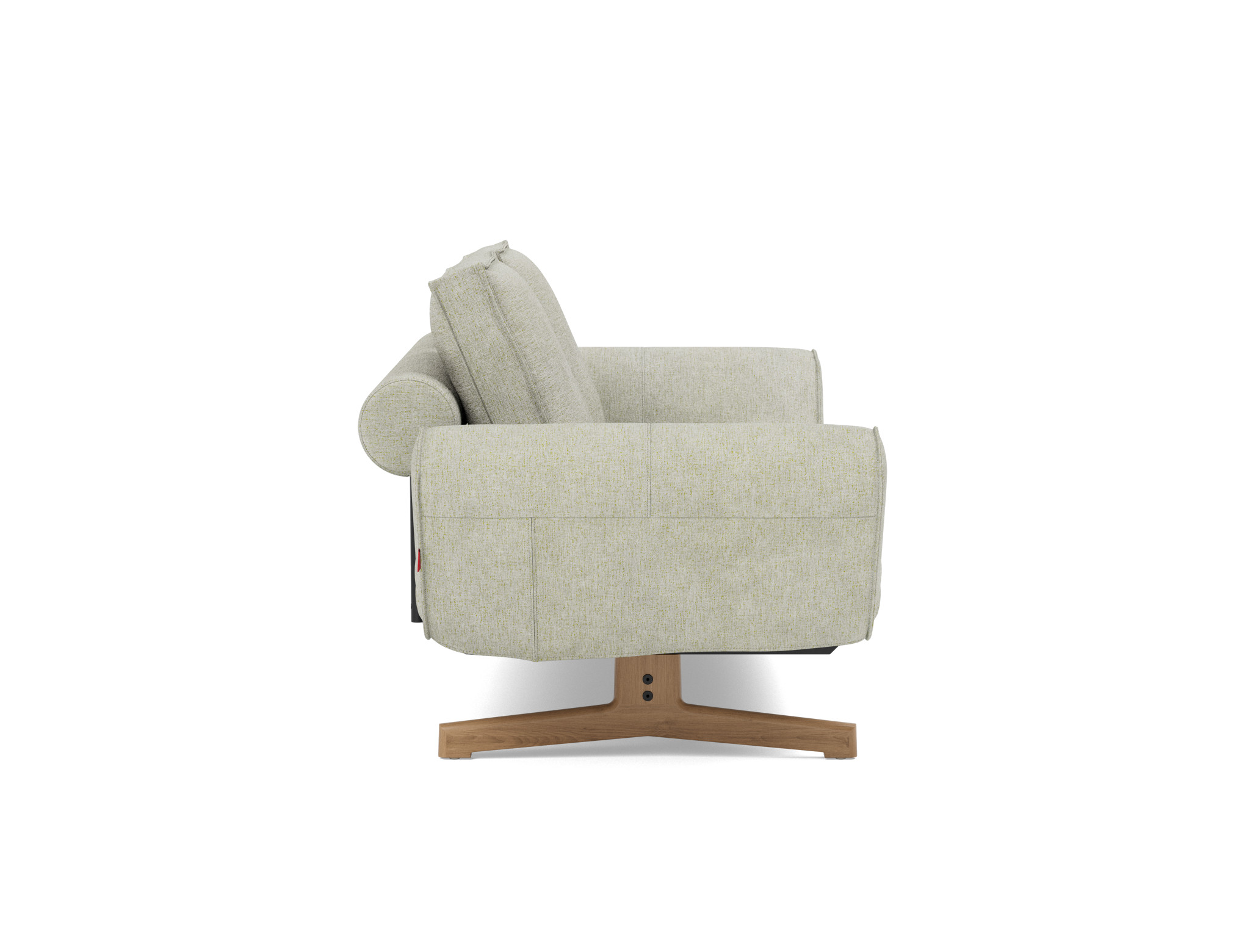 Tagesbett Ghia Flachgewebe Avella 280-Sand Beine Eiche