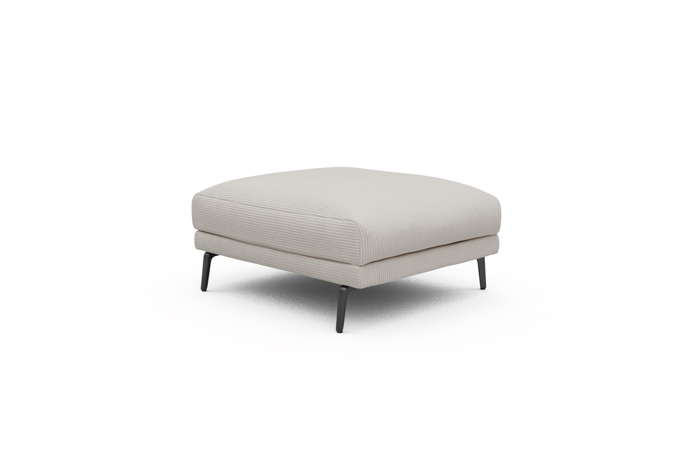 Sitzhocker Karl Corduroy-Ivory