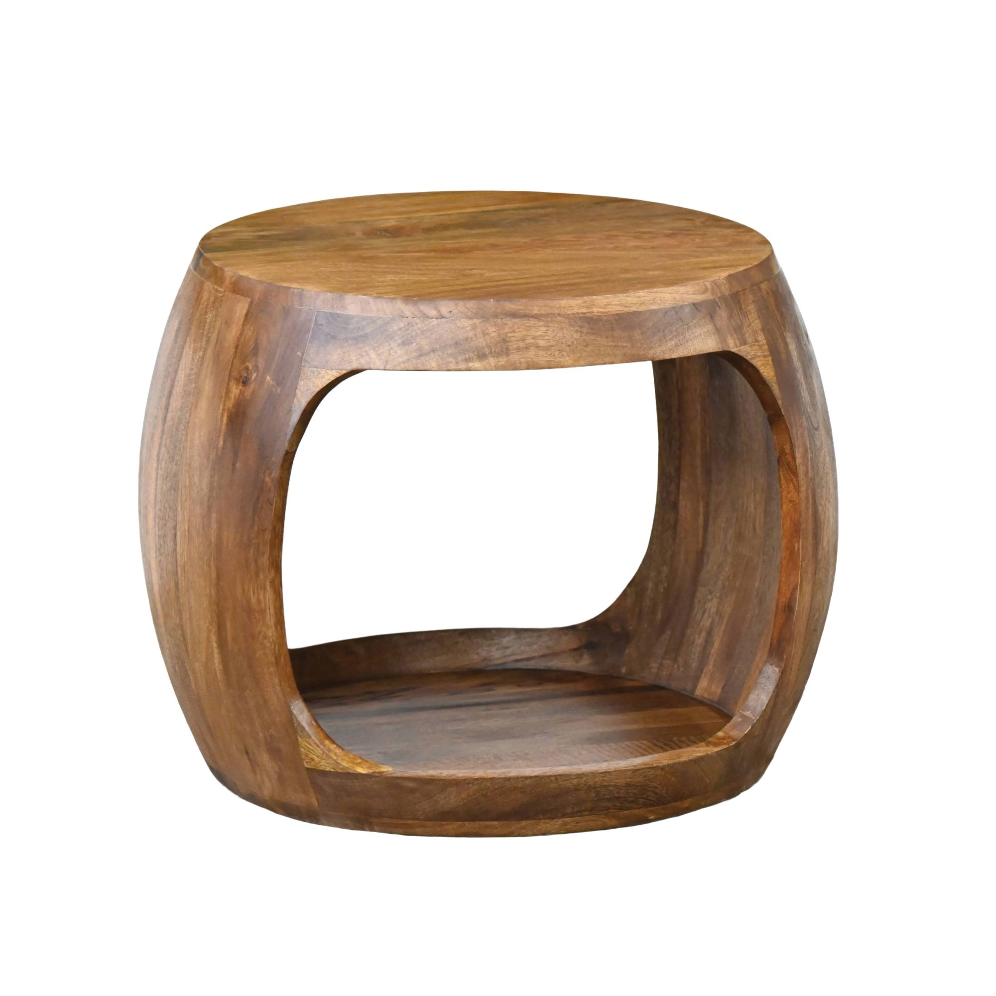 Beistelltisch Kragero Massivholz Mango Ø 50 cm