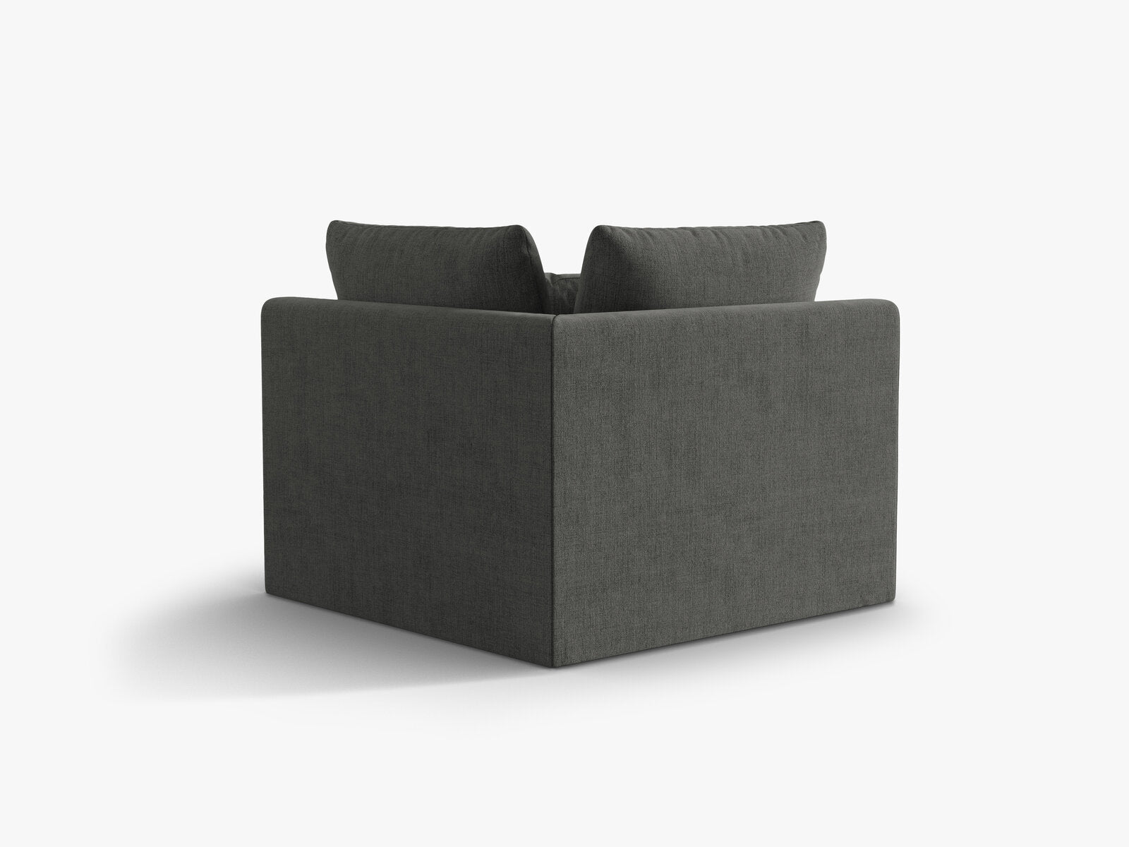 Micadoni Symmetrisches Eckmodul Bloom Strukturierter Stoff Wind Dunkelgrau