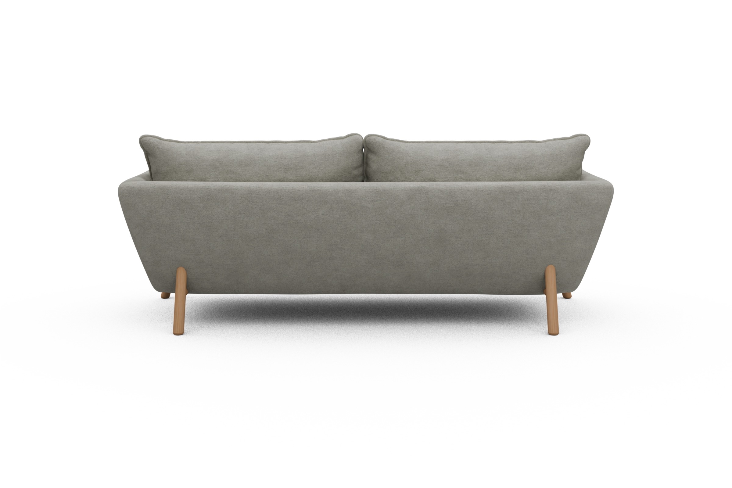 Sofa Emil PREMIUM 3-Sitzer Beinfarbe Eiche Natur Carreno-Moon-Stone-White