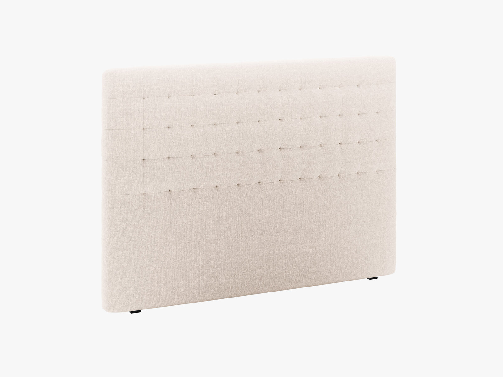 Micadoni Nova Samtiger Kopfteil 120 cm (H 120 cm) Strukturierter Stoff Liberty Beige 180x120