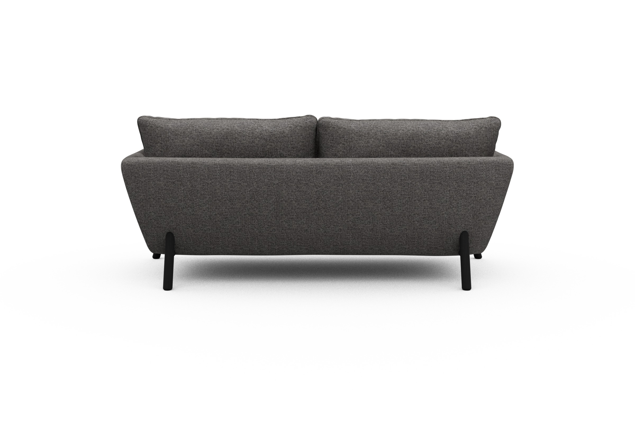 Sofa Emil 2-Sitzer Beinfarbe Eiche Schwarz Carreno-Salt-and-Pepper