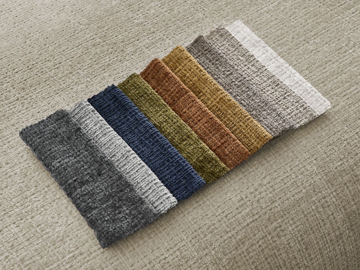 Bobochic Sirius Ecksofa 405 × 170 cm Strukturstoff Beige Ecke rechts