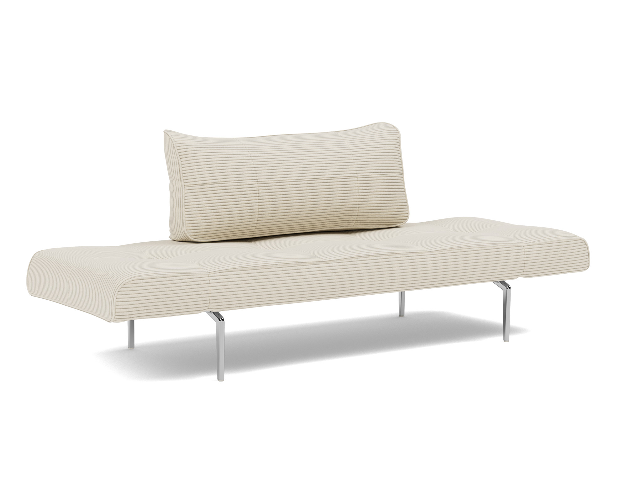 Tagesbett Zeal Kord Corduroy 594-Ivory Beine Straw Aluminium