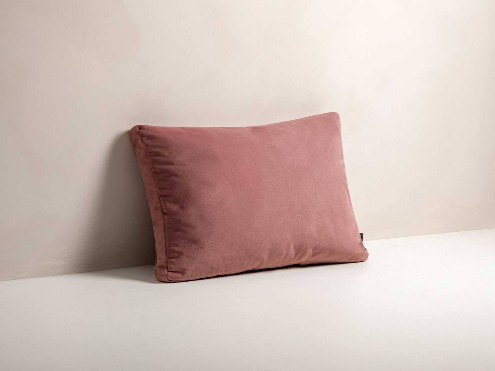Micadoni Kissen Stripy Samt Rosa
