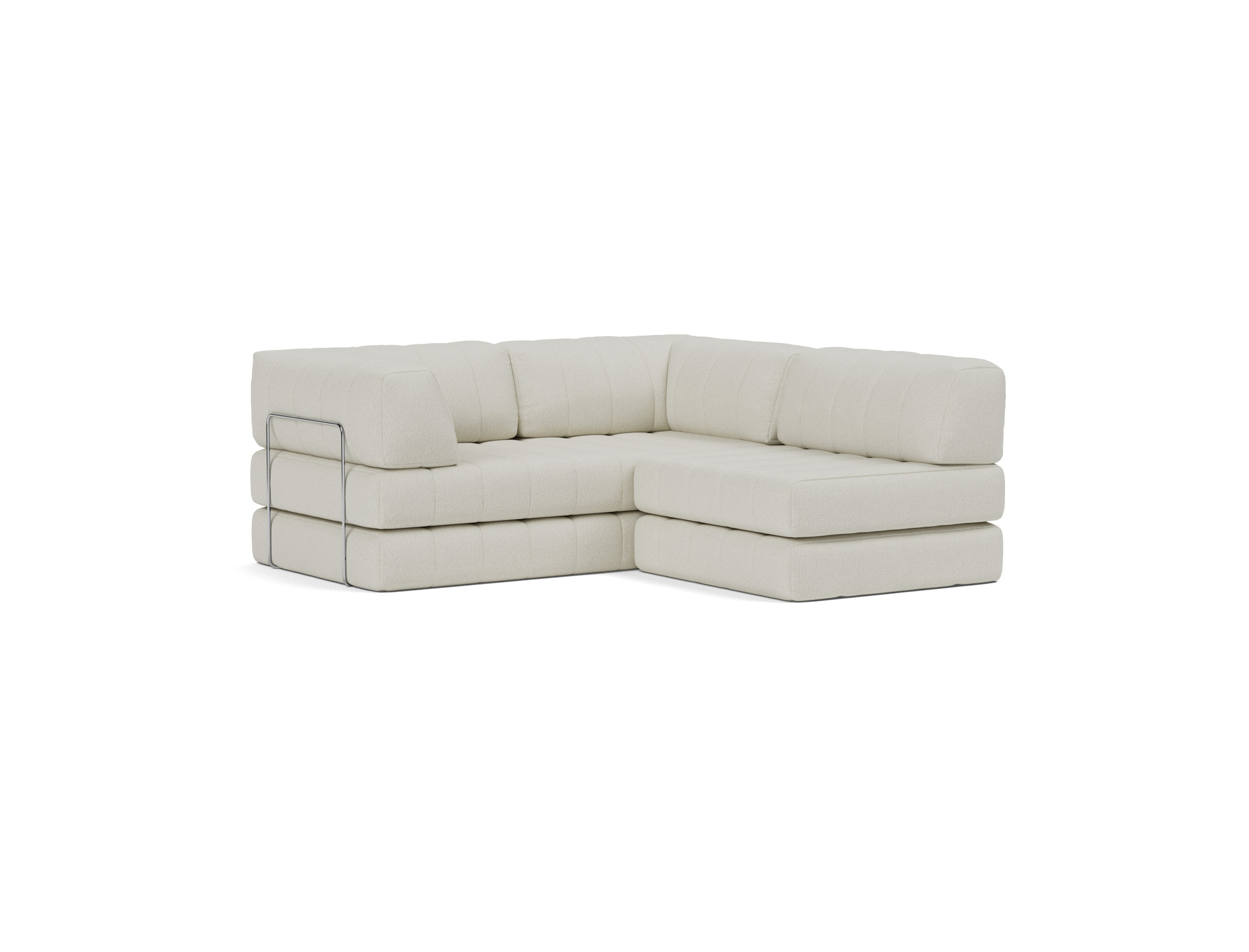 Schlafsofa CozyPad Grand mit Armlehnen Flachgewebe Mixed Dance 527-Natural