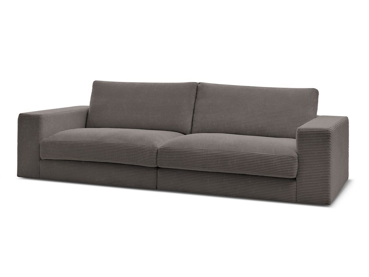 Bobochic Leonard Sofa 3-Sitzer 234 × 109 cm Cordsamt Braun