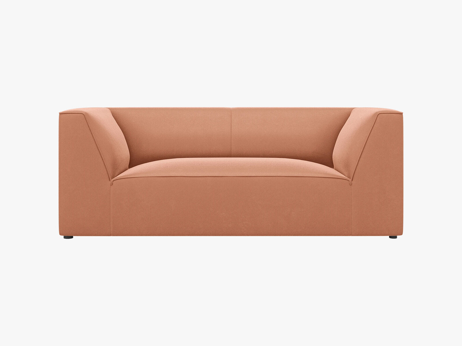 Micadoni Sofa Ruby 2-Sitzer Samt Salvador Rosa