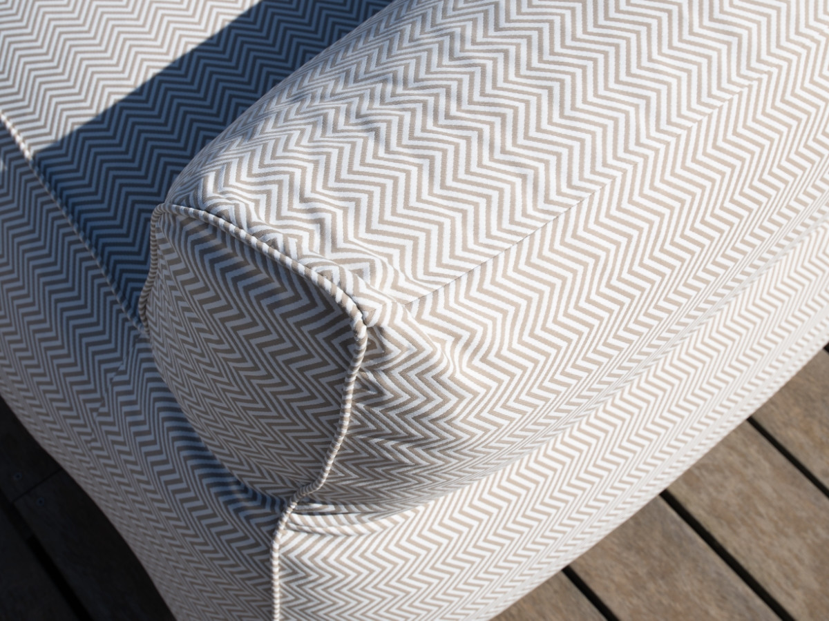 Bobochic Nour Gartensofa 3-Sitzer Stoff Hellblau