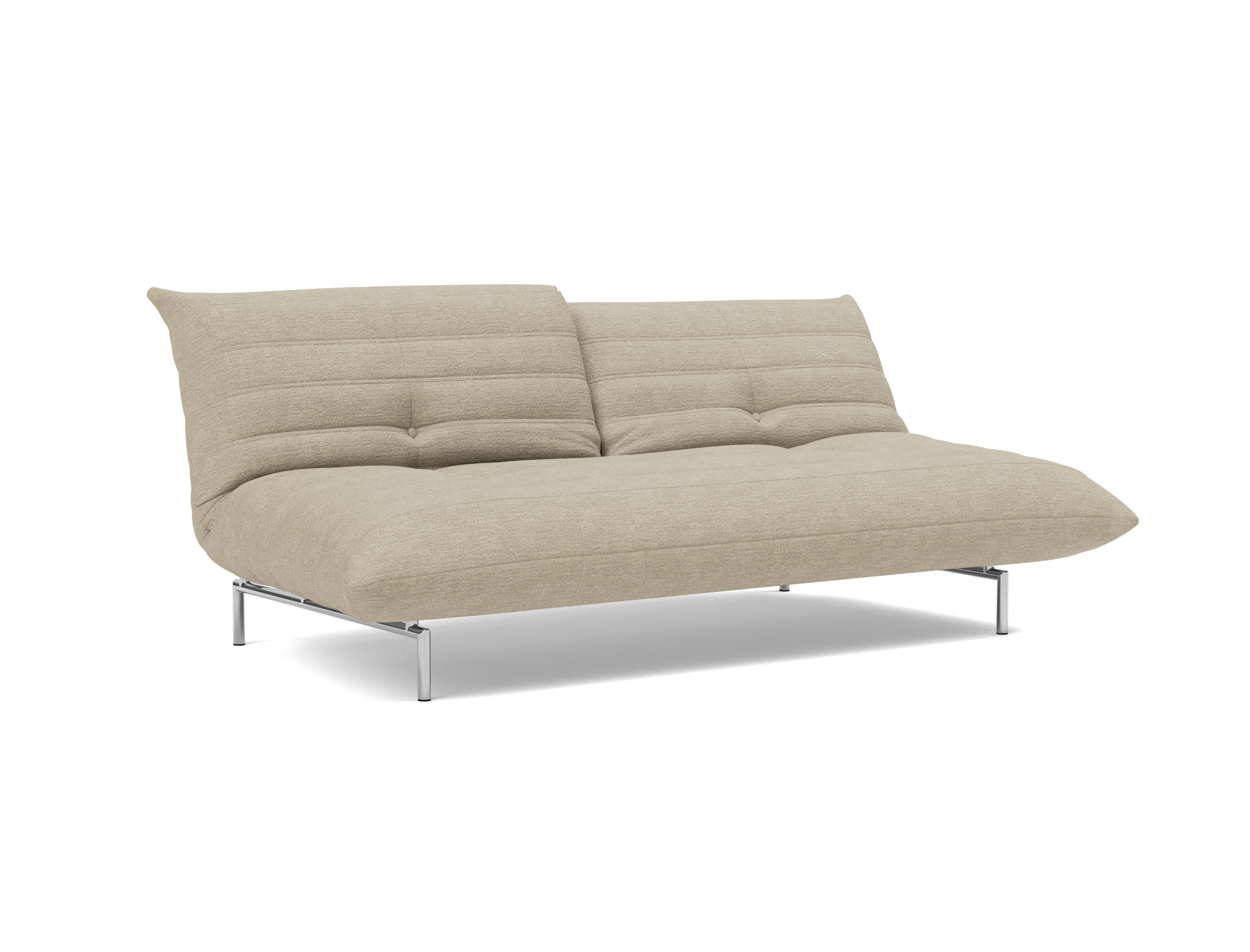 Schlafsofa Mikunjo Strukturierter Stoff Taura 356-Sand