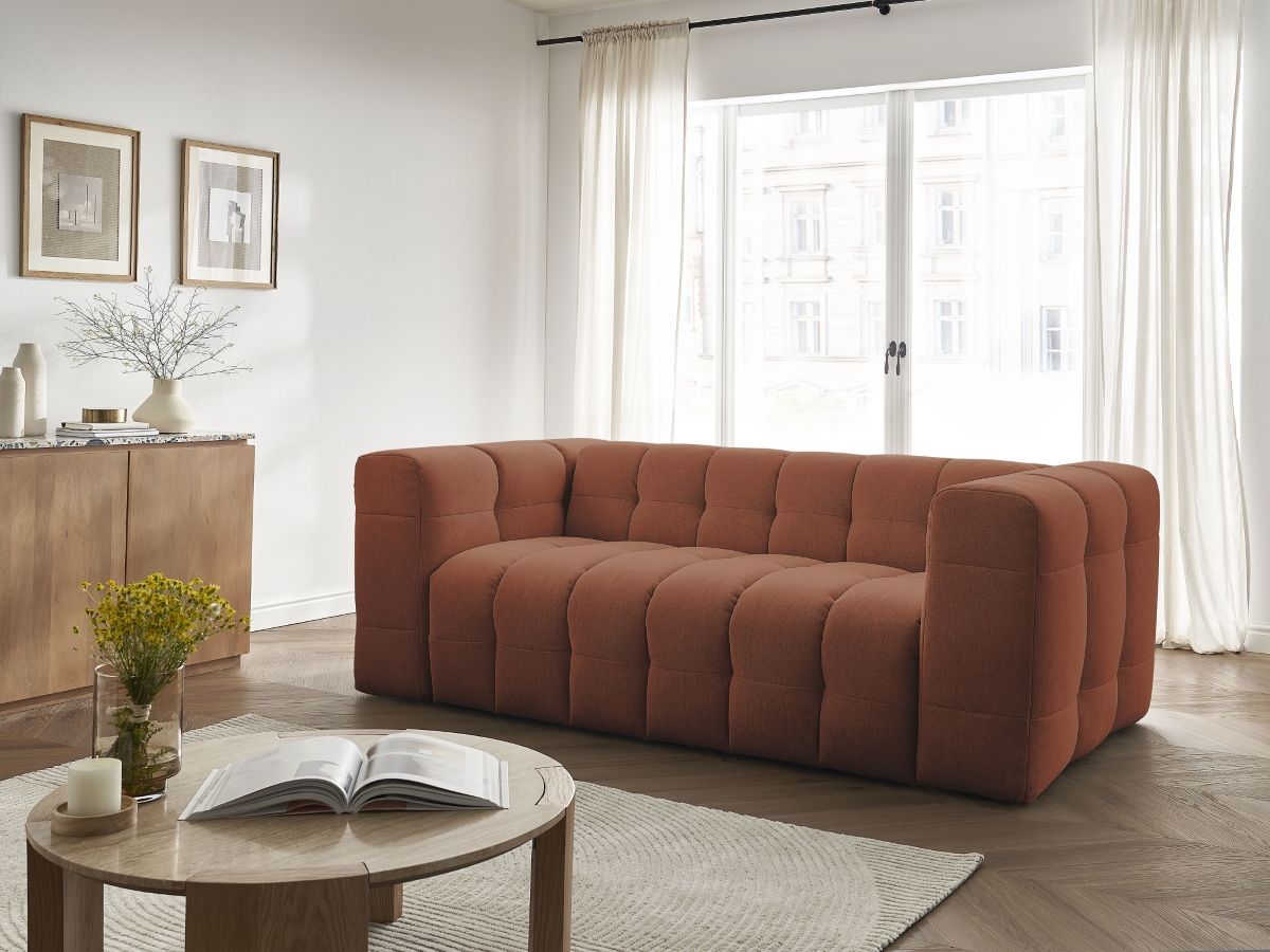 Bobochic Cloud Schlafsofa 3-Sitzer Stoff Orange