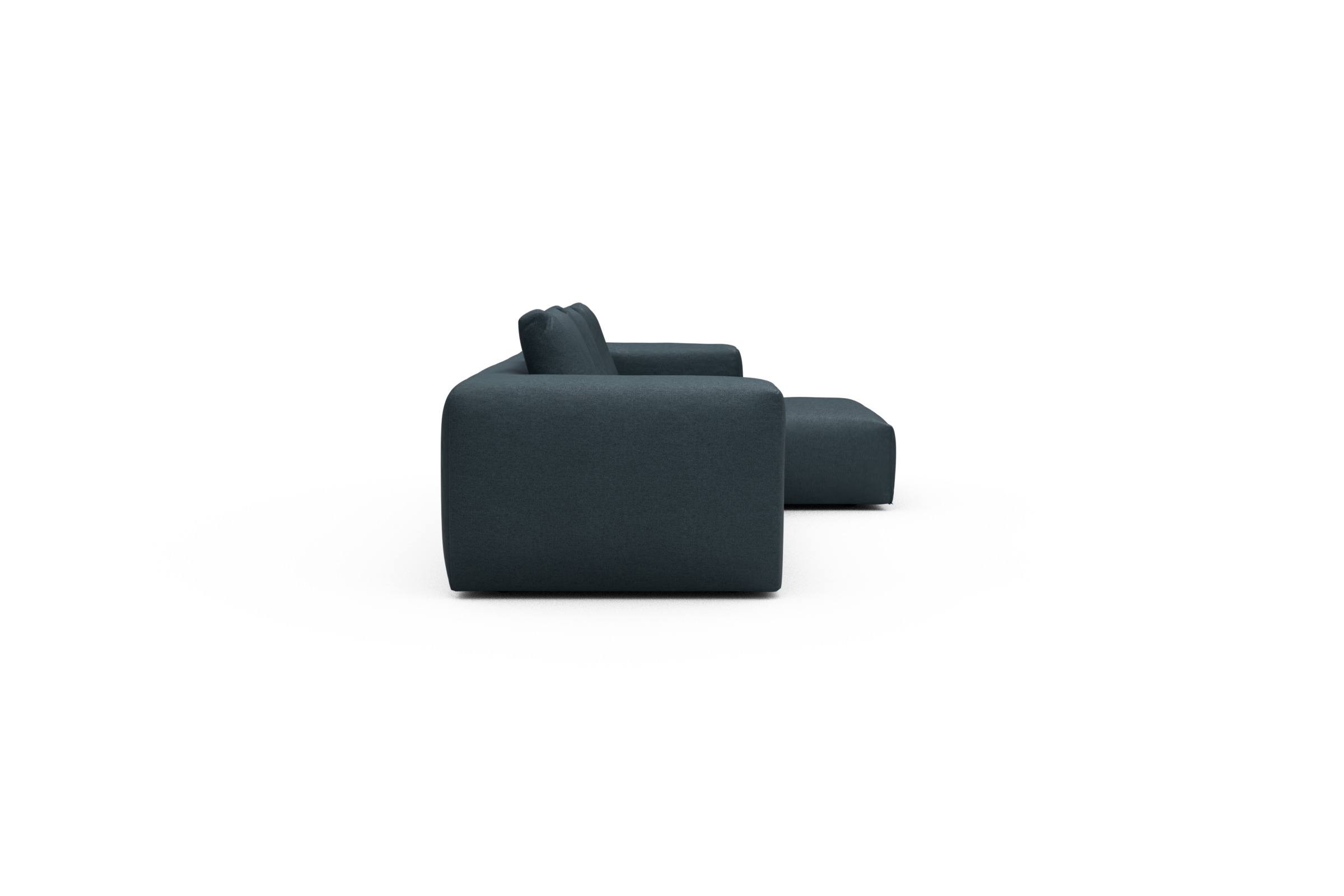 Ecksofa Fred Chaiselongue rechts mit 2,5-Sitzer Denari-Royal-Blue