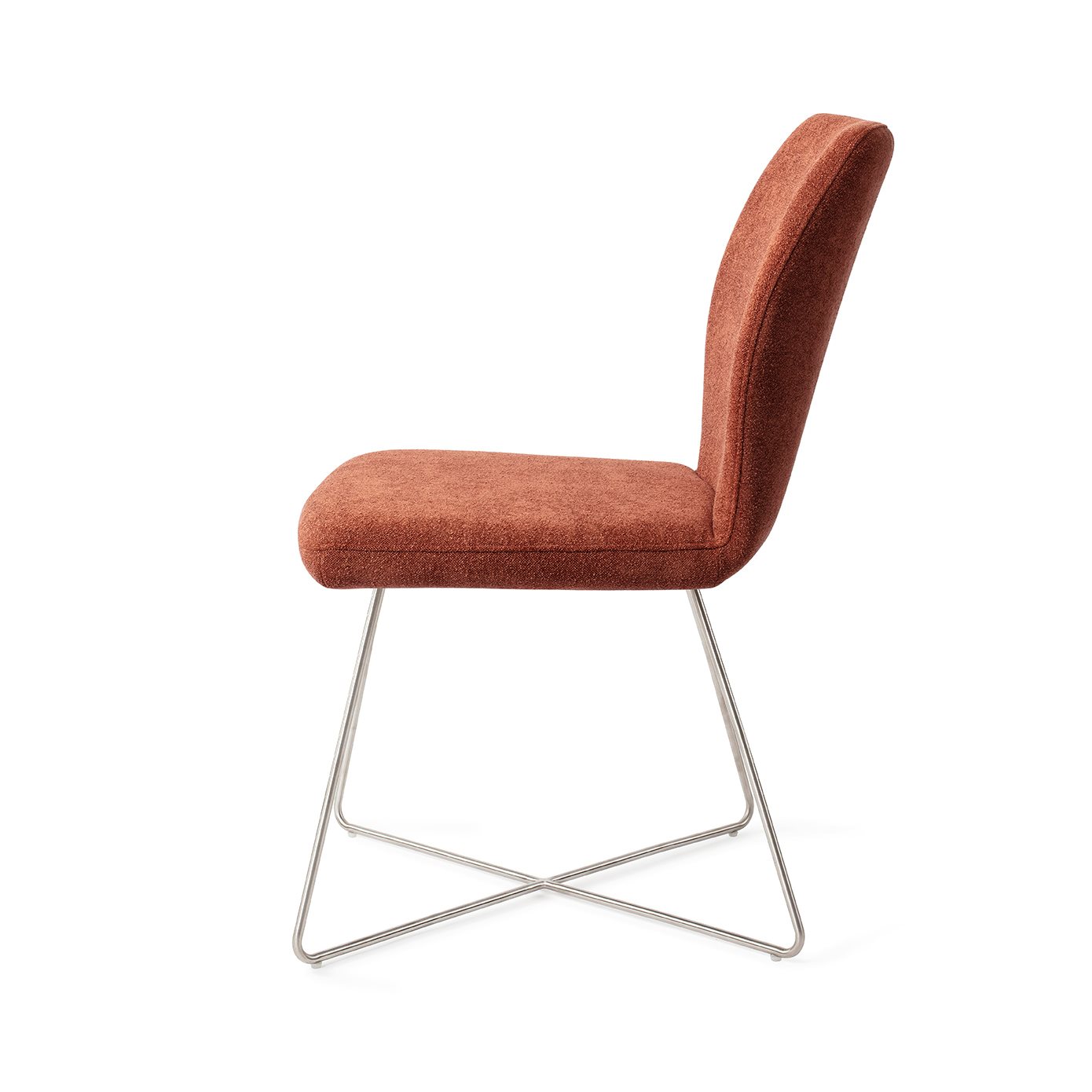 Jesper Home Esszimmerstuhl Ikata Cosy-Copper Cross Stahl